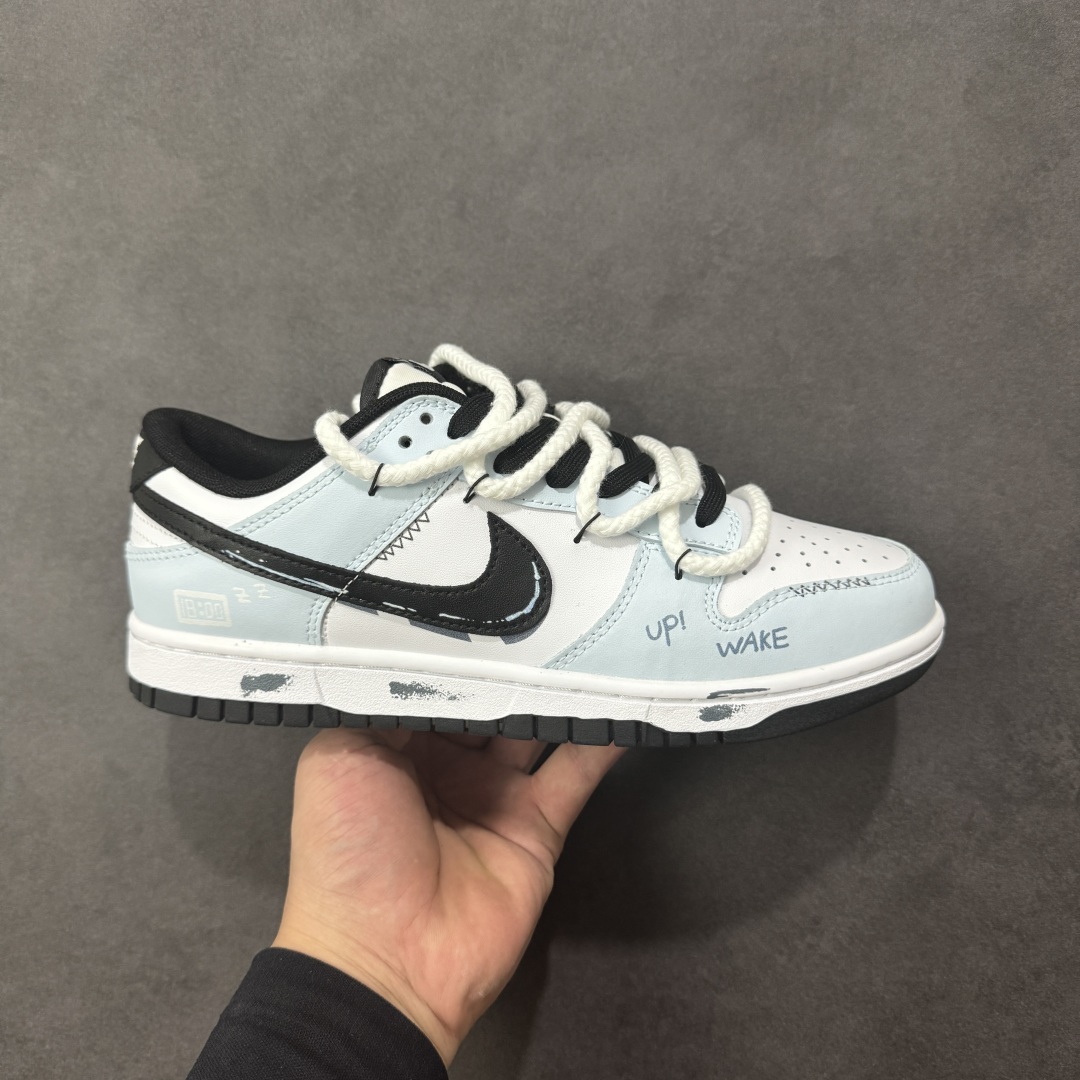 【定制版】Nike Dunk Low Retro ‘DIY高端定制’耐克 低帮休闲运动板鞋 原装头层材料 用料绝不含糊 独家版型蒸餾加工帶來的是更好的视觉和脚感体验 清洁度 电绣工艺 皮料切割干净无任何毛边 细节完美 货号：DD1391-100 尺码：40-46带半码 编码：HXSB330340-选品中心