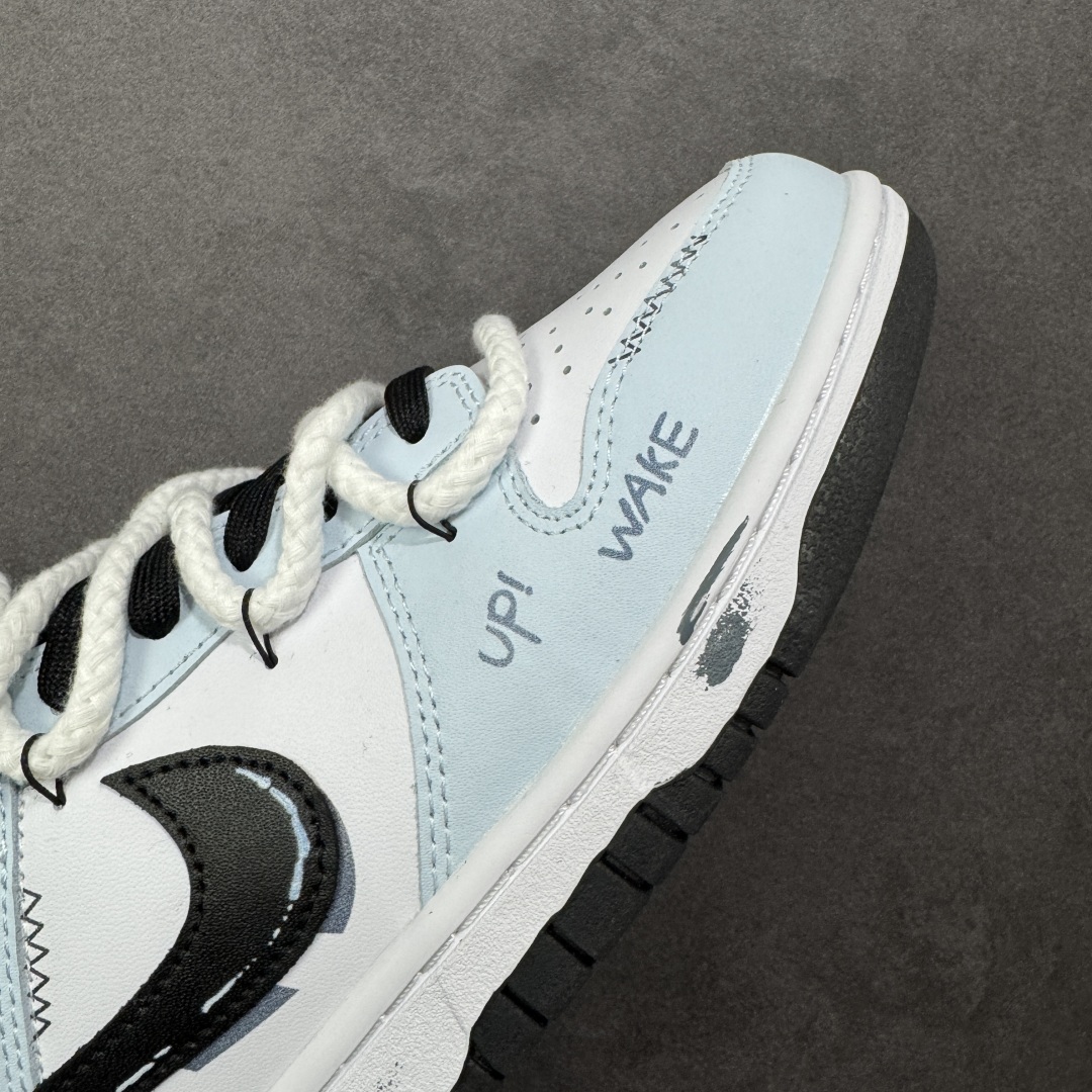 图片[5]-【定制版】Nike Dunk Low Retro ‘DIY高端定制’耐克 低帮休闲运动板鞋 原装头层材料 用料绝不含糊 独家版型蒸餾加工帶來的是更好的视觉和脚感体验 清洁度 电绣工艺 皮料切割干净无任何毛边 细节完美 货号：DD1391-100 尺码：40-46带半码 编码：HXSB330340-选品中心