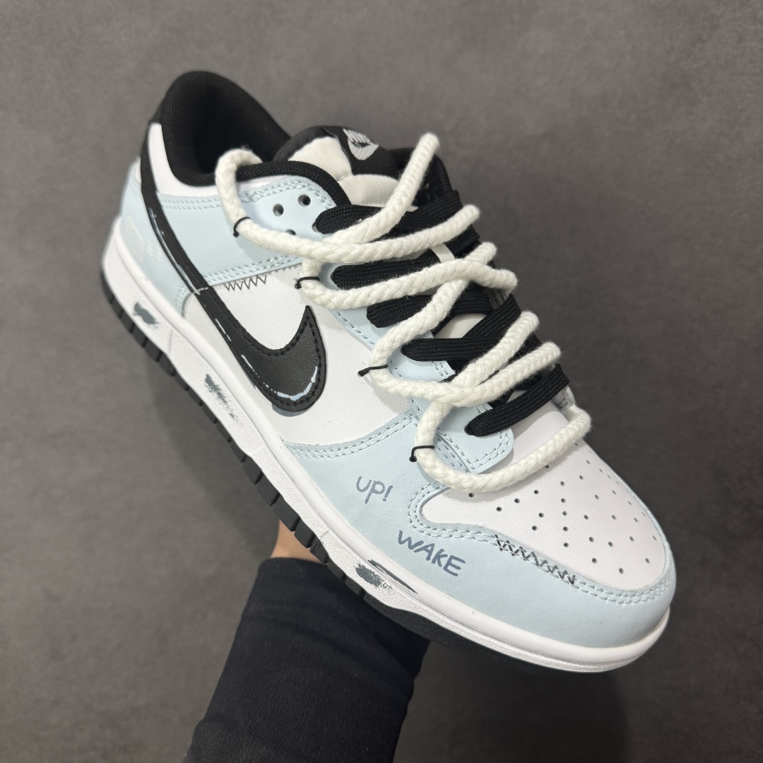 图片[3]-【定制版】Nike Dunk Low Retro ‘DIY高端定制’耐克 低帮休闲运动板鞋 原装头层材料 用料绝不含糊 独家版型蒸餾加工帶來的是更好的视觉和脚感体验 清洁度 电绣工艺 皮料切割干净无任何毛边 细节完美 货号：DD1391-100 尺码：40-46带半码 编码：HXSB330340-选品中心