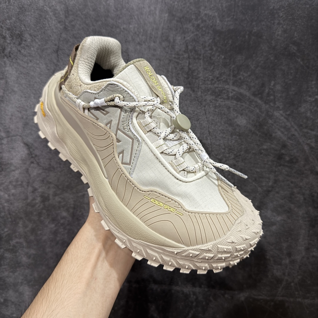 图片[3]-【绿x纯原】可隆KOLON SPORT LITCAMP MEGA 时尚舒适 低帮 户外防水功能鞋 男女同款 防水支撑轻便回弹 低帮徒步鞋 广东纯原大厂出品 纯原版本👏 脚感软到像踩云朵☁️—鞋面柔软贴合脚型 走石子路也不硌脚 防滑V黄金大底纹路深似锯齿，泥地、陡坡都稳稳拿捏 下雨天也不怕打滑 黑色耐脏又百搭 日常穿去上班是低调质感 进山徒步是可靠装备，从城市到山野，一双鞋承包所有 “出走计划” 尺码：36.5-46-选品中心