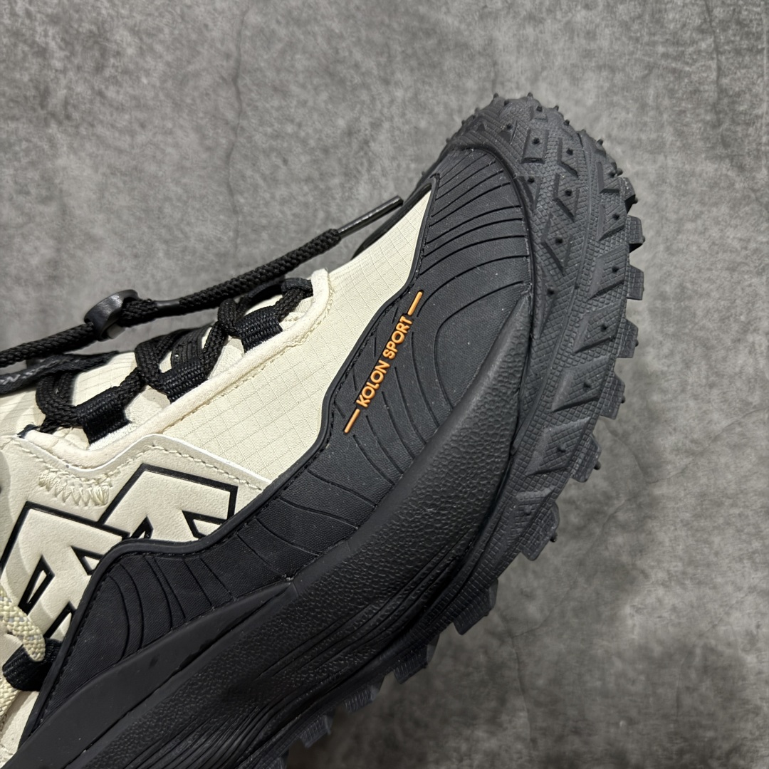 图片[6]-【绿x纯原】可隆KOLON SPORT LITCAMP MEGA 时尚舒适 低帮 户外防水功能鞋 男女同款 防水支撑轻便回弹 低帮徒步鞋 广东纯原大厂出品 纯原版本👏 脚感软到像踩云朵☁️—鞋面柔软贴合脚型 走石子路也不硌脚 防滑V黄金大底纹路深似锯齿，泥地、陡坡都稳稳拿捏 下雨天也不怕打滑 黑色耐脏又百搭 日常穿去上班是低调质感 进山徒步是可靠装备，从城市到山野，一双鞋承包所有 “出走计划” 尺码：36.5-46-选品中心