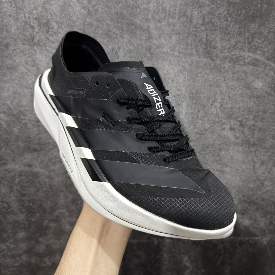 图片[3]-【纯原真碳】Adidas Adizero Adios Pro 5 M 阿迪达斯 耐磨减震专业跑步鞋 无论是平时训练还是马拉松 让这款跑步鞋伴你畅快开跑 兼具舒适性和结构感 搭载Lightstrike科技 为步伐注入活力 尺码：36-45 货号：JR1674-选品中心