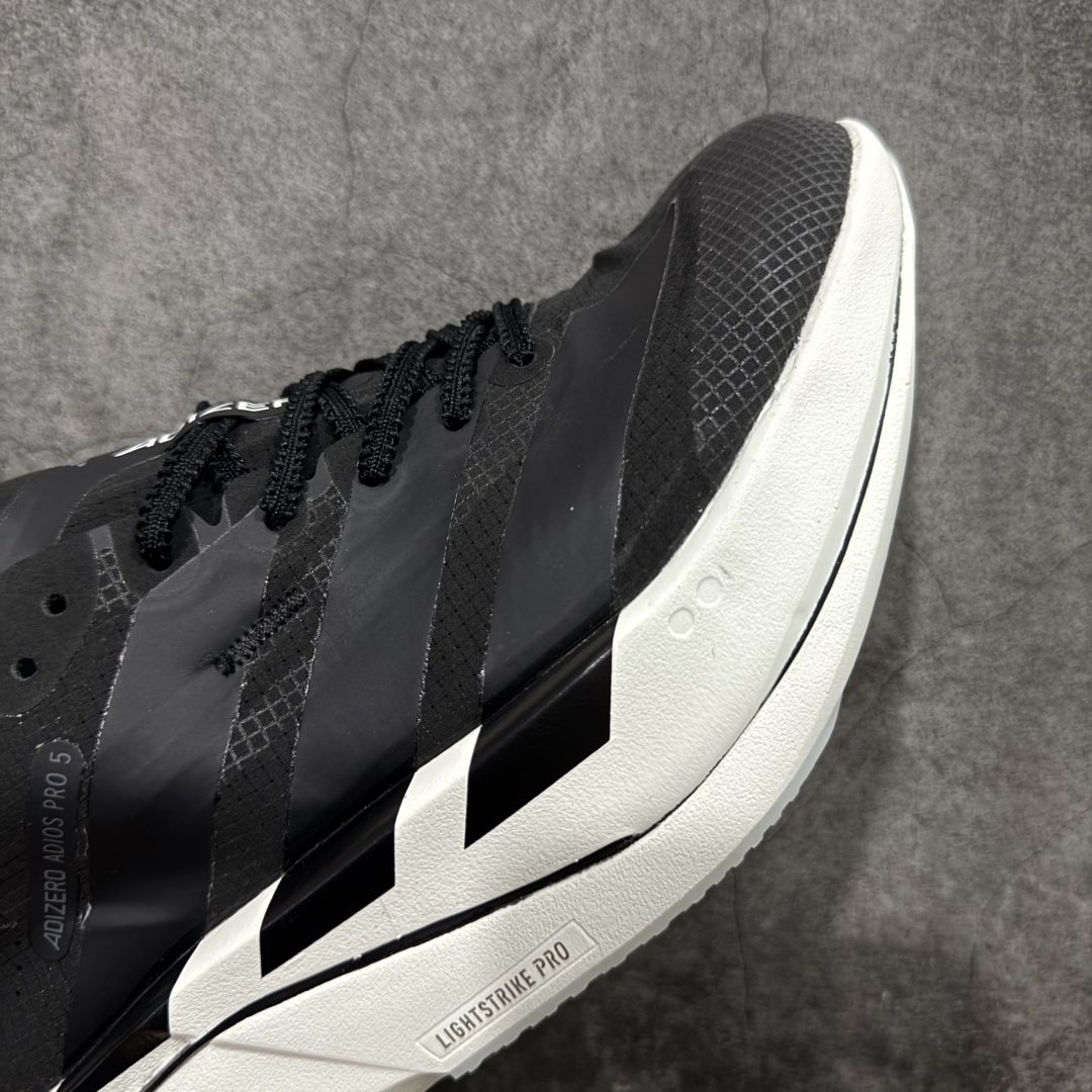 图片[6]-【纯原真碳】Adidas Adizero Adios Pro 5 M 阿迪达斯 耐磨减震专业跑步鞋 无论是平时训练还是马拉松 让这款跑步鞋伴你畅快开跑 兼具舒适性和结构感 搭载Lightstrike科技 为步伐注入活力 尺码：36-45 货号：JR1674-选品中心