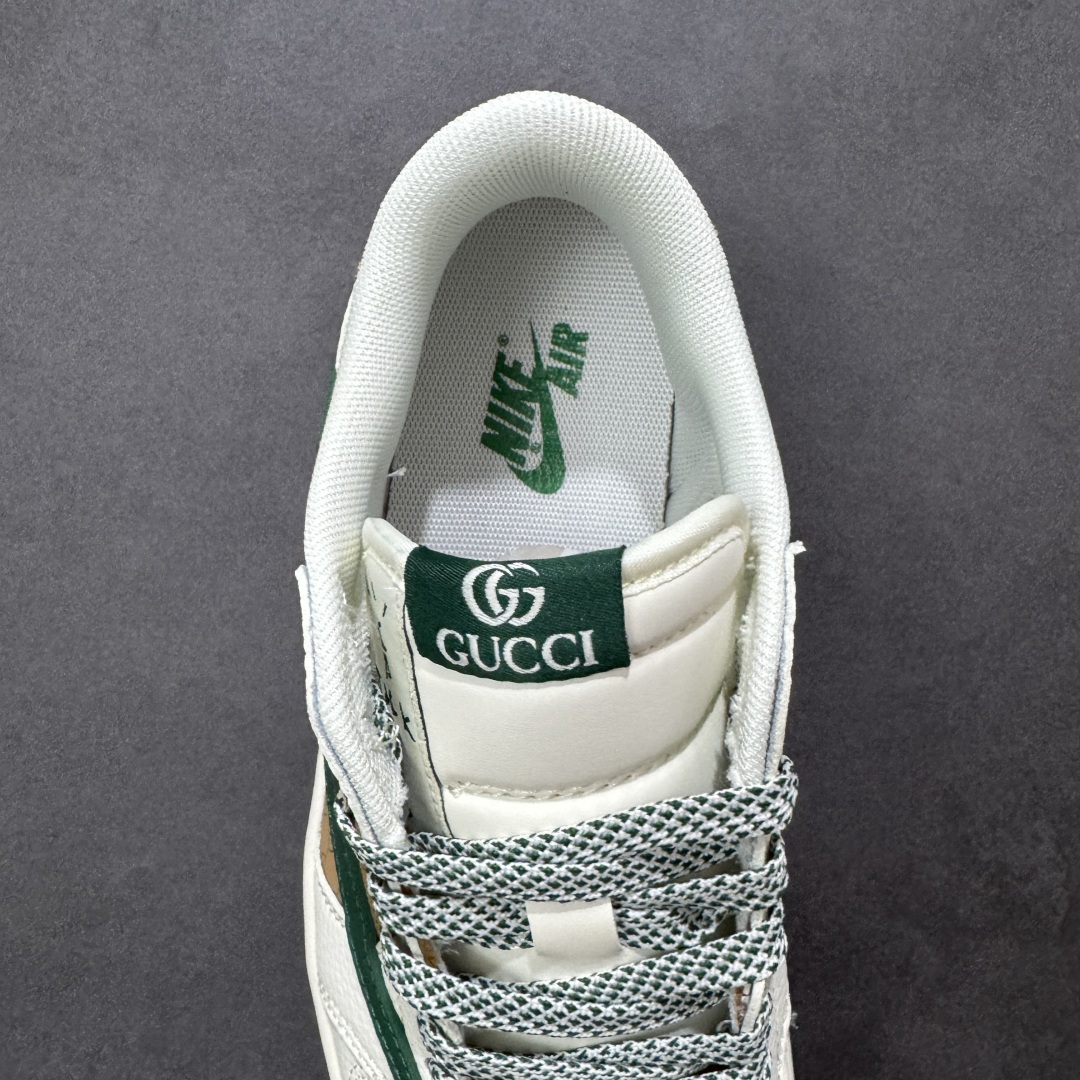 图片[7]-【定制版】Nike Jordan Air Jordan 1 “古驰联名——花纹米绿红” 高端定制 乔丹低帮休闲板鞋 大厂纯原品质出货 纯正版型 定制鞋盒 皮料切割干净无任何毛边 细节完美 超高清洁度 货号：QW5088-206 尺码：36 36.5 37.5 38 38.5 39 40 40.5 41 42 42.5 43 44 44.5 45 编码：HXSB330340-选品中心