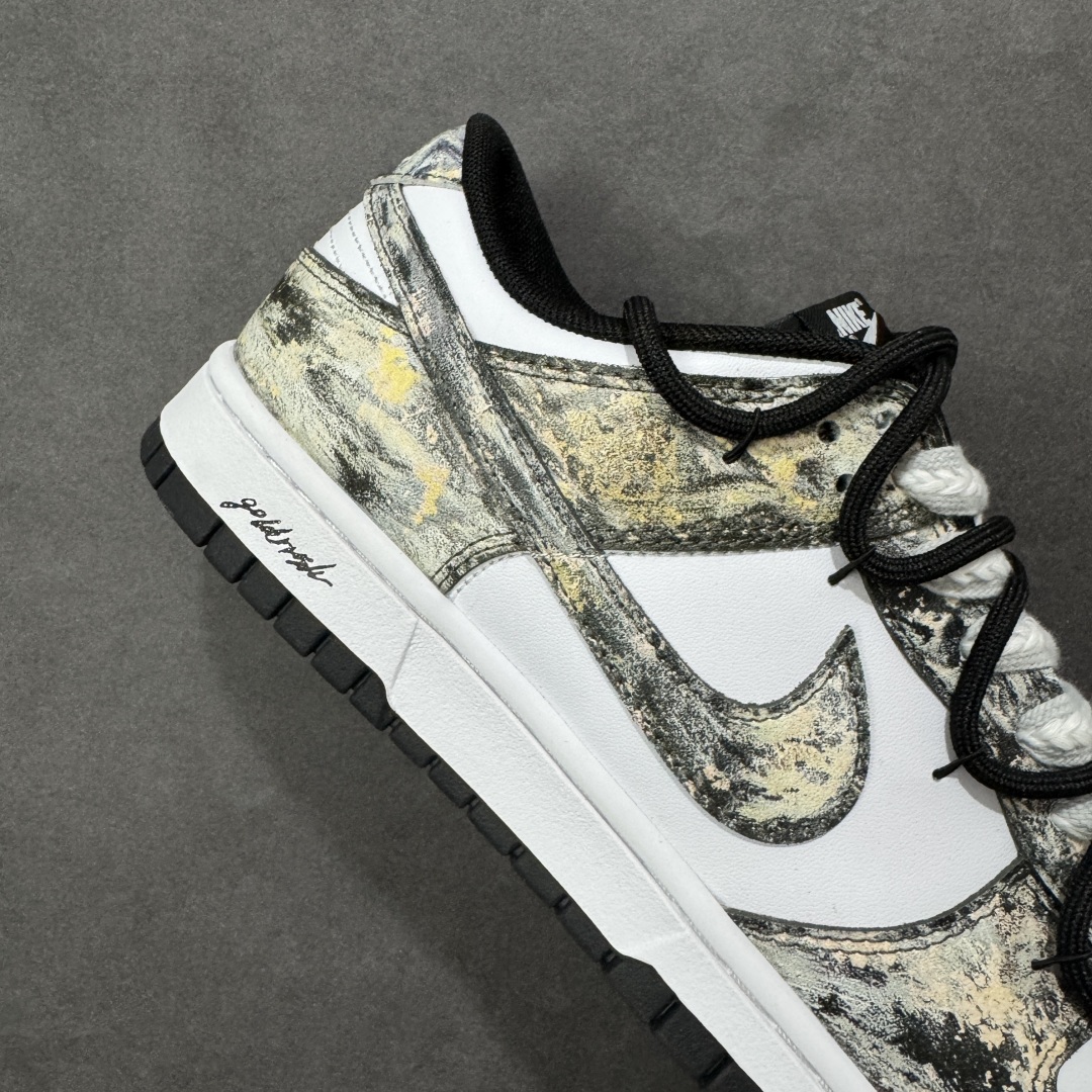 图片[6]-【定制版】Nike SB Dunk Low 绑带 周年高端定制 低帮休闲板鞋 HF5441-100 淘金热  #定制鞋盒 大厂纯原品质出货 超高清洁度 皮料切割干净无任何毛边 细节完美   尺码：40 40.5 41 42 42.5 43 44 44.5 45 46 编码：HXSB330340-选品中心