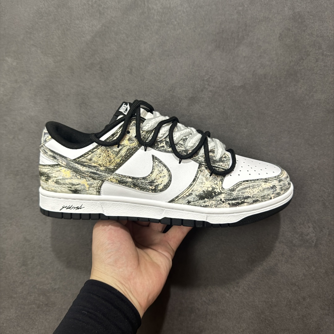 【定制版】Nike SB Dunk Low 绑带 周年高端定制 低帮休闲板鞋 HF5441-100 淘金热  #定制鞋盒 大厂纯原品质出货 超高清洁度 皮料切割干净无任何毛边 细节完美   尺码：40 40.5 41 42 42.5 43 44 44.5 45 46 编码：HXSB330340-选品中心