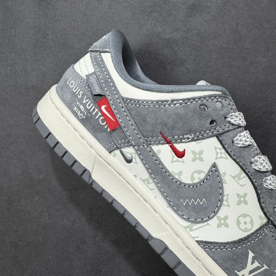 图片[6]-【定制版】Nike SB Dunk Low“LV联名——灰猪八红标” 周年高端定制 低帮休闲板鞋 定制鞋盒 大厂纯原品质出货 超高清洁度 皮料切割干净无任何毛边 细节完美 货号：CX5050-Y13 尺码：36 36.5 37.5 38 38.5 39 40 40.5 41 42 42.5 43 44 44.5 45 编码：HXSB330340-选品中心