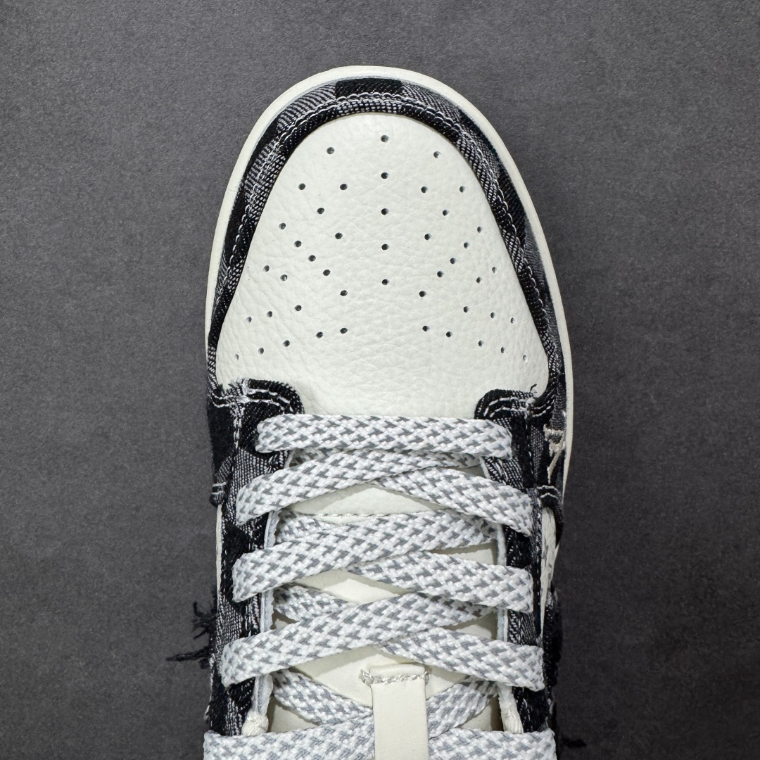图片[8]-【定制版】Nike SB Dunk Low“LV联名——白黑格子牛仔” 高端定制 低帮休闲板鞋 定制鞋盒 高端防水材料 顶级夜光效 Ortholite鞋垫透气防臭 大厂纯原品质出货 超高清洁度 皮料切割干净无任何毛边 细节完美 货号：YF9511-901 尺码：36 36.5 37.5 38 38.5 39 40 40.5 41 42 42.5 43 44 44.5 45 编码：HXSB330340-选品中心