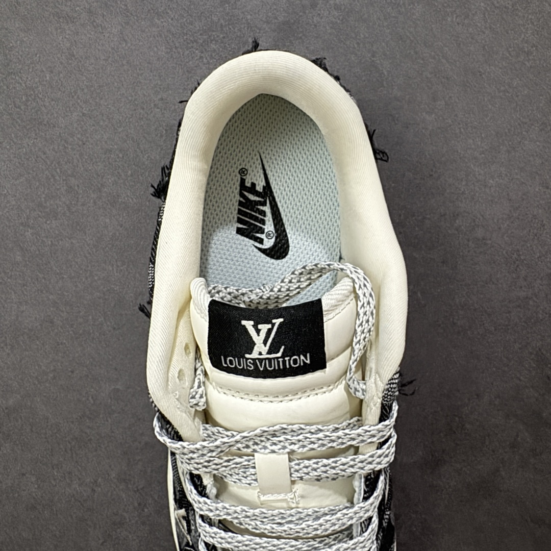 图片[7]-【定制版】Nike SB Dunk Low“LV联名——白黑格子牛仔” 高端定制 低帮休闲板鞋 定制鞋盒 高端防水材料 顶级夜光效 Ortholite鞋垫透气防臭 大厂纯原品质出货 超高清洁度 皮料切割干净无任何毛边 细节完美 货号：YF9511-901 尺码：36 36.5 37.5 38 38.5 39 40 40.5 41 42 42.5 43 44 44.5 45 编码：HXSB330340-选品中心