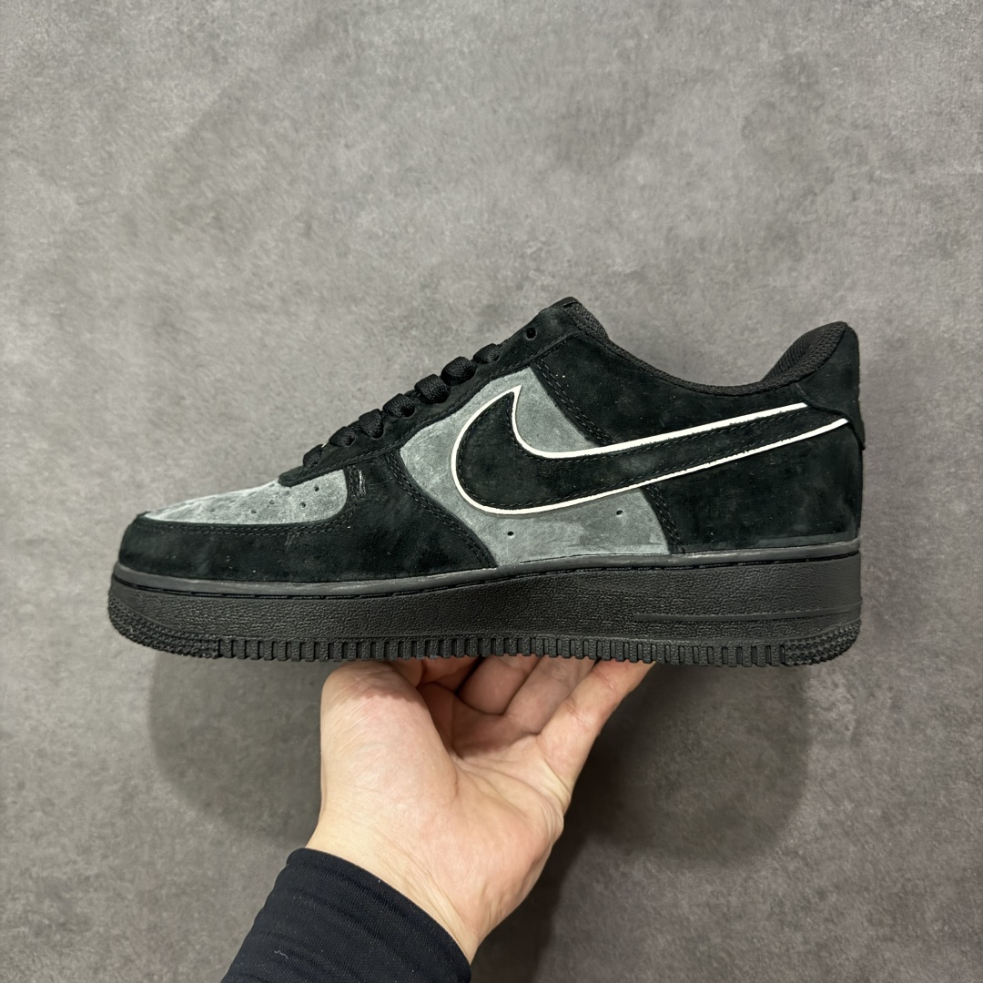 图片[2]-【定制版】Nike Air Force 1 07 Low “黑武士”全麂皮 秋冬 空军一号低帮休闲板鞋 定制皮料 原盒原包装 原楦头原纸板 纯正版型 内置全掌气垫 货号：ZH0316-134 尺码：36 36.5 37.5 38 38.5 39 40 40.5 41 42 42.5 43 44 44.5 45 编码：HXSA310320-选品中心