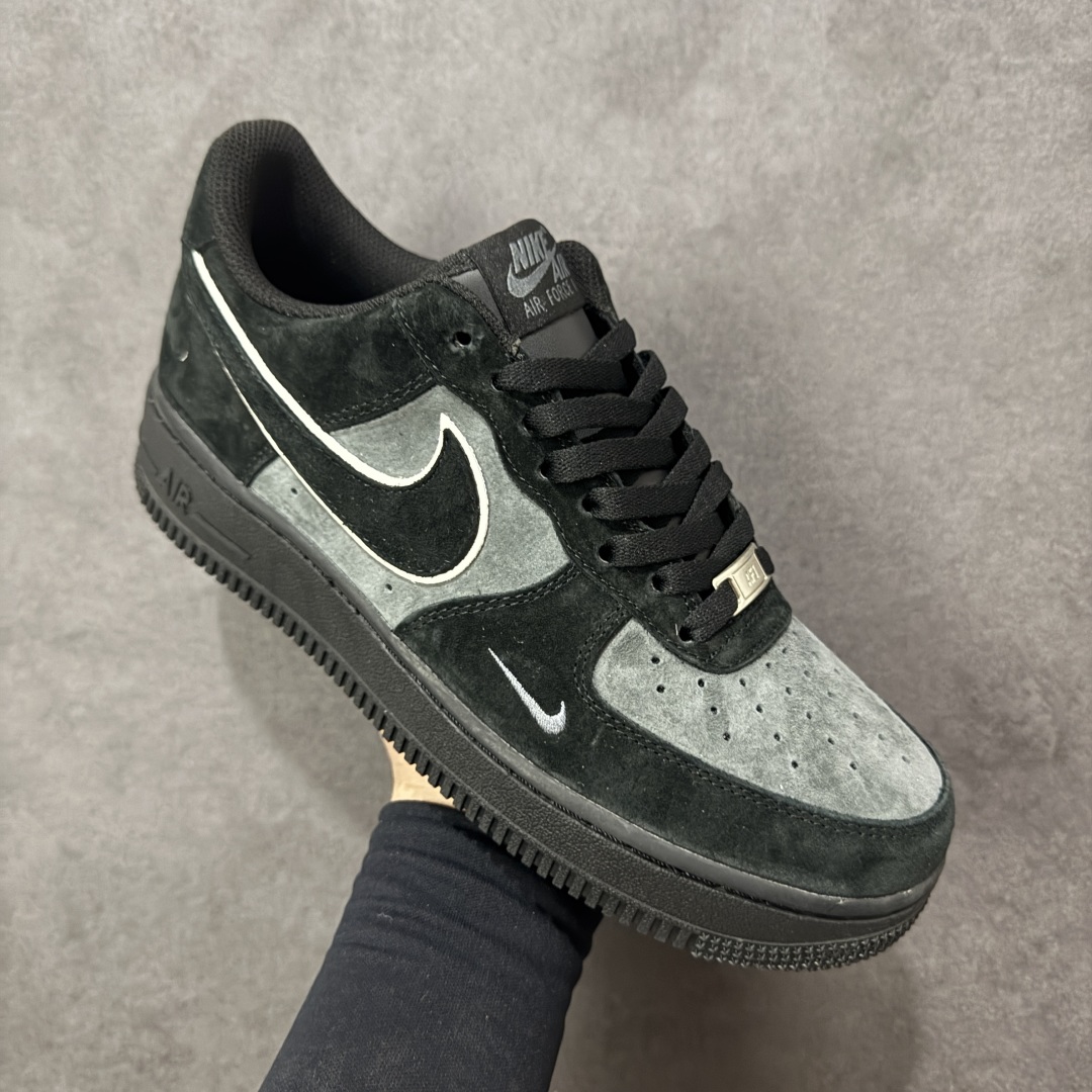 图片[3]-【定制版】Nike Air Force 1 07 Low “黑武士”全麂皮 秋冬 空军一号低帮休闲板鞋 定制皮料 原盒原包装 原楦头原纸板 纯正版型 内置全掌气垫 货号：ZH0316-134 尺码：36 36.5 37.5 38 38.5 39 40 40.5 41 42 42.5 43 44 44.5 45 编码：HXSA310320-选品中心