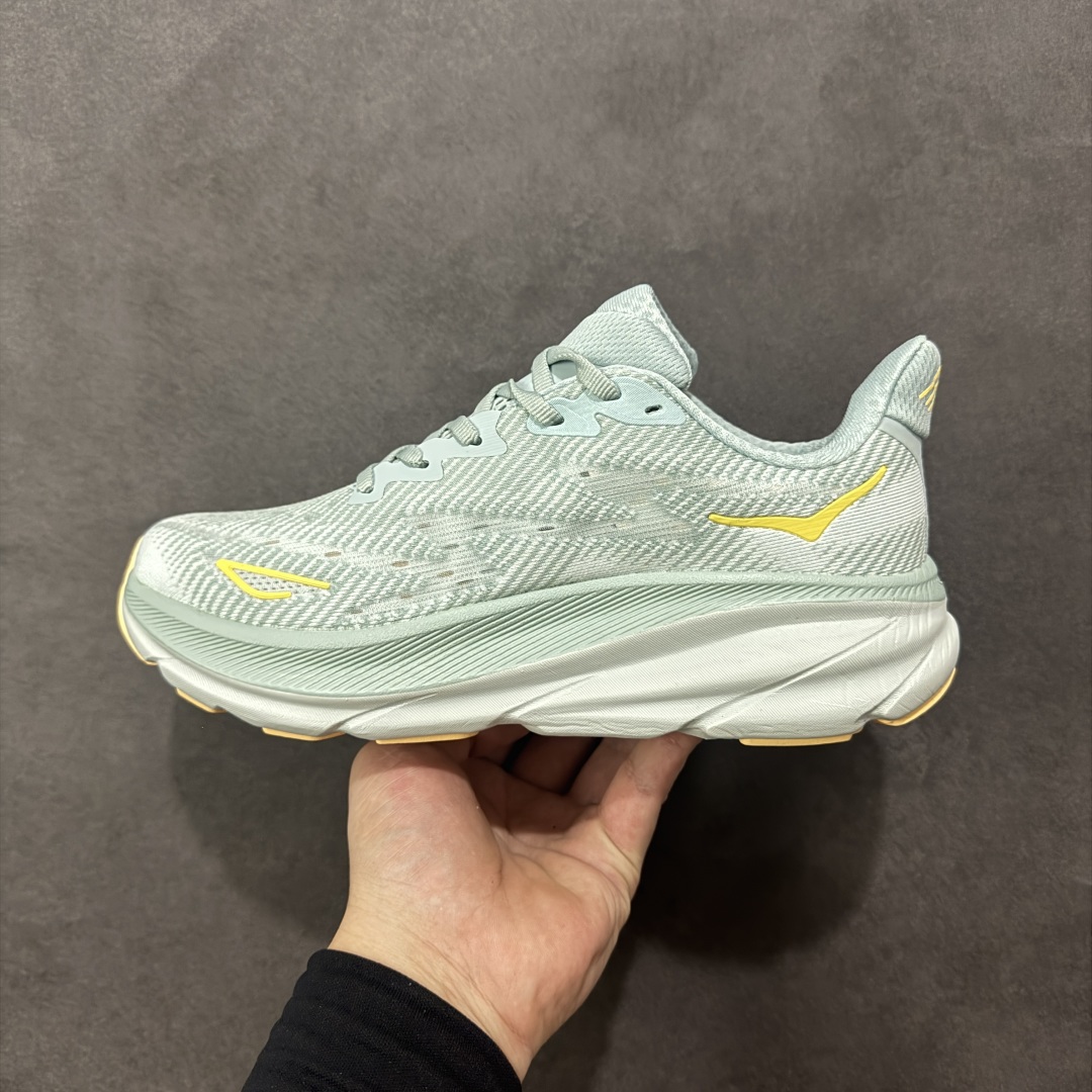 图片[2]-【公司级】HOKA ONE ONE Clifton 9 运动舒适 织物减震防滑耐磨 低帮 休闲跑步鞋 男女同款 云雾蓝冰流蓝 1127895-CBIF 尺码：36 36.5 37 38 38.5 39 40 40.5 41 42 42.5 43 44 44.5 45 编码：FSB220230-选品中心
