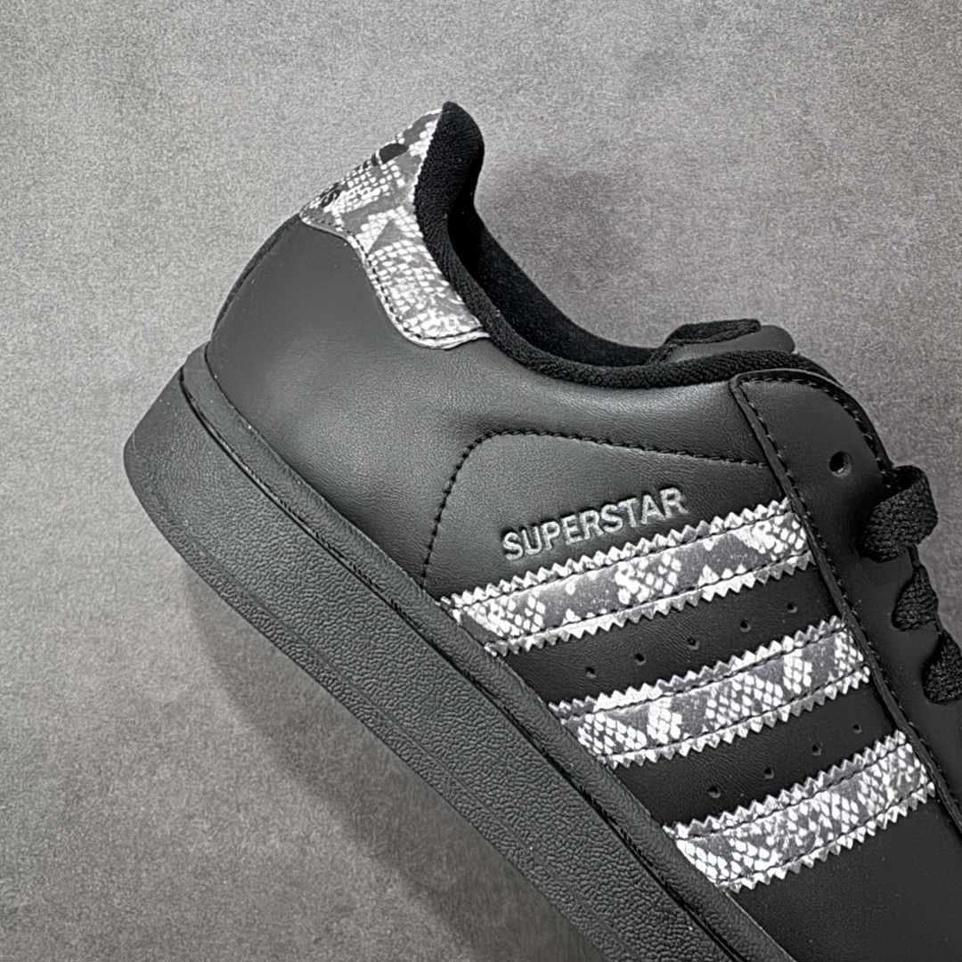 图片[6]-【H11纯原】Adidas Originals Superstar 2 黑纹 采用头层皮革饰片组合粒面牛剖革鞋面材质 2020改良全包围鞋垫 正确2020版鞋底模具及扇贝头盖片 货号：JP6058 尺码：35.5 36 36.5 37 38 38.5 39 40 40.5 41 42 42.5 43 44 44.5 45-选品中心