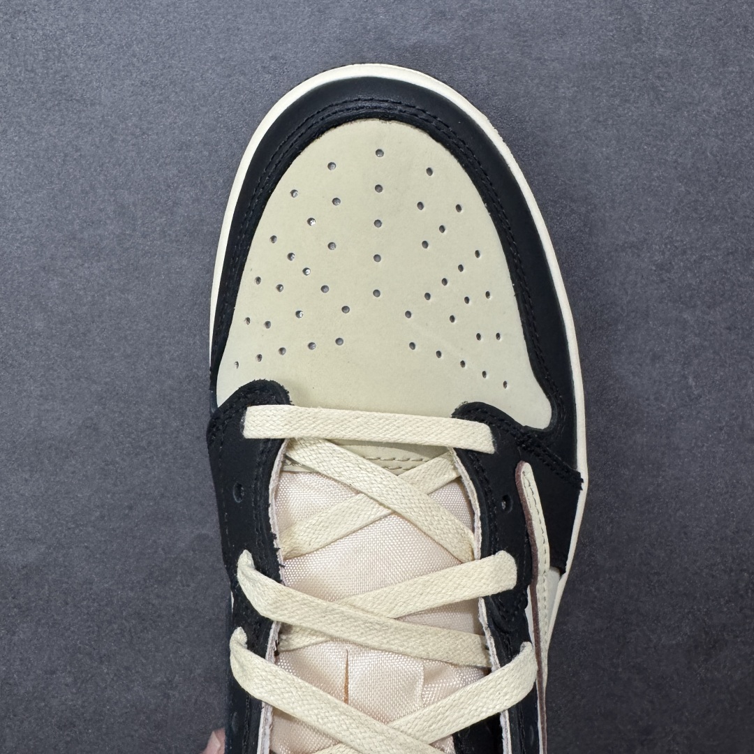 图片[8]-【全头层版】Air Jordan 1 x Travis Scott AJ1 x TS联名 倒钩低帮 DM7866-201 外贸大厂出品 原楦原纸板开发 全鞋电脑针车 原厂内置全掌气垫 原盒原标 免检产品 全头层皮料 完美零毛边处理 尺码：36-47.5-选品中心