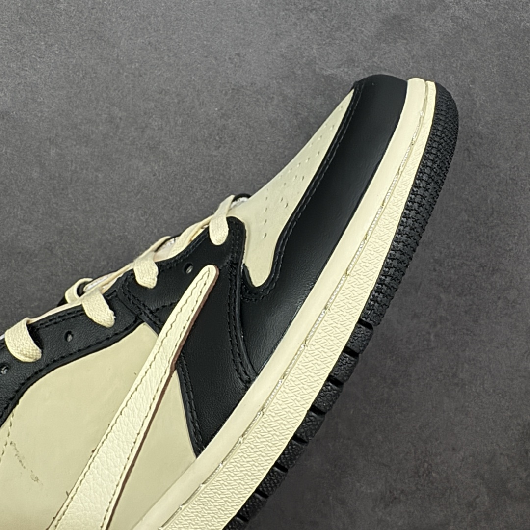 图片[5]-【全头层版】Air Jordan 1 x Travis Scott AJ1 x TS联名 倒钩低帮 DM7866-201 外贸大厂出品 原楦原纸板开发 全鞋电脑针车 原厂内置全掌气垫 原盒原标 免检产品 全头层皮料 完美零毛边处理 尺码：36-47.5-选品中心