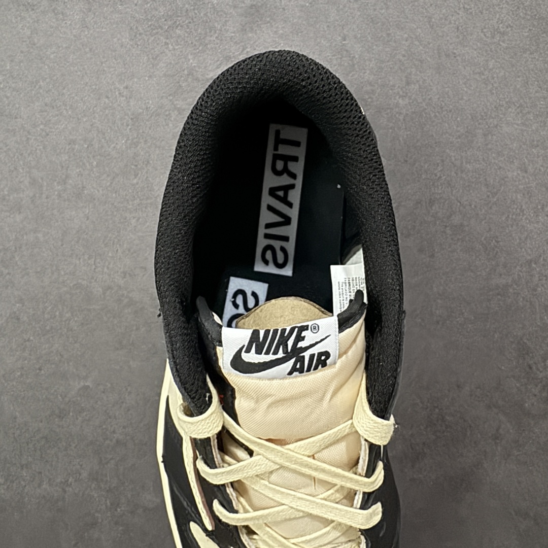 图片[7]-【全头层版】Air Jordan 1 x Travis Scott AJ1 x TS联名 倒钩低帮 DM7866-201 外贸大厂出品 原楦原纸板开发 全鞋电脑针车 原厂内置全掌气垫 原盒原标 免检产品 全头层皮料 完美零毛边处理 尺码：36-47.5-选品中心