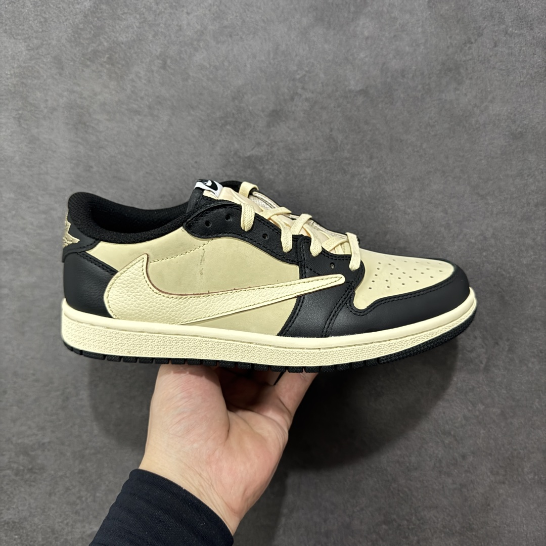 【全头层版】Air Jordan 1 x Travis Scott AJ1 x TS联名 倒钩低帮 DM7866-201 外贸大厂出品 原楦原纸板开发 全鞋电脑针车 原厂内置全掌气垫 原盒原标 免检产品 全头层皮料 完美零毛边处理 尺码：36-47.5-选品中心