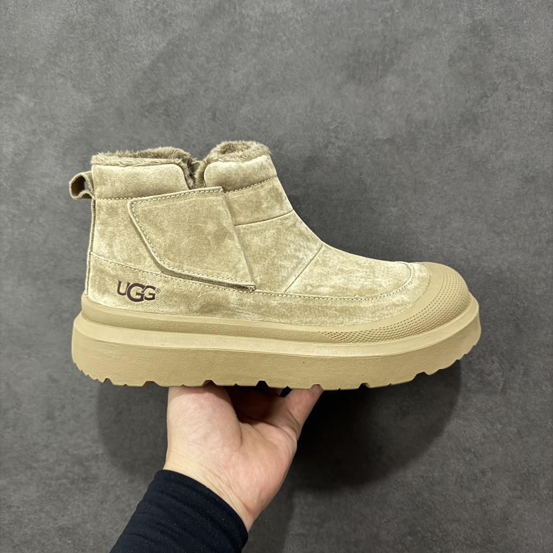 【莞产版本】最新官方改版新款 平台外贸专供 UGG ULTRA MINI PLATFORM 男士短靴冬季中性雪地鞋 U6337M 十年品牌制鞋代工厂生产线出品 注重每一处细节 隆丰A级羊皮毛一体 完全遵循ZP工艺流程打造 尺码：38-44-选品中心