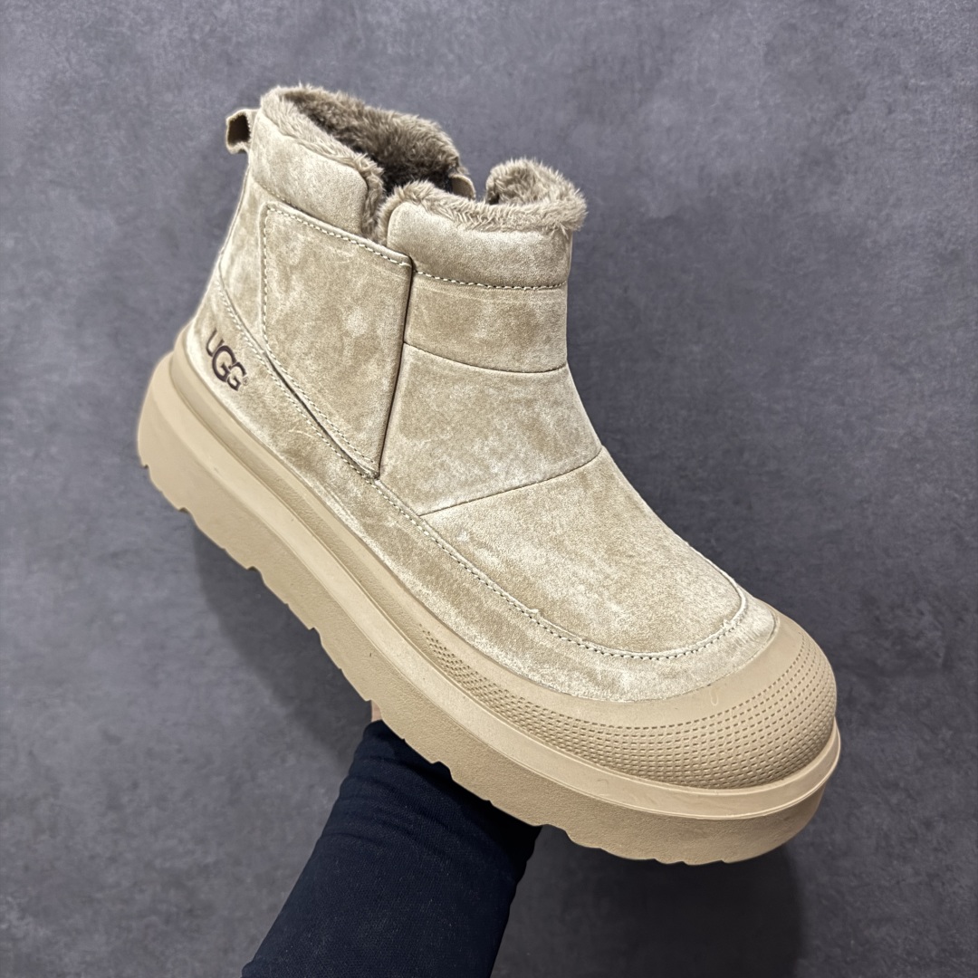 图片[3]-【莞产版本】最新官方改版新款 平台外贸专供 UGG ULTRA MINI PLATFORM 男士短靴冬季中性雪地鞋 U6337M 十年品牌制鞋代工厂生产线出品 注重每一处细节 隆丰A级羊皮毛一体 完全遵循ZP工艺流程打造 尺码：38-44-选品中心