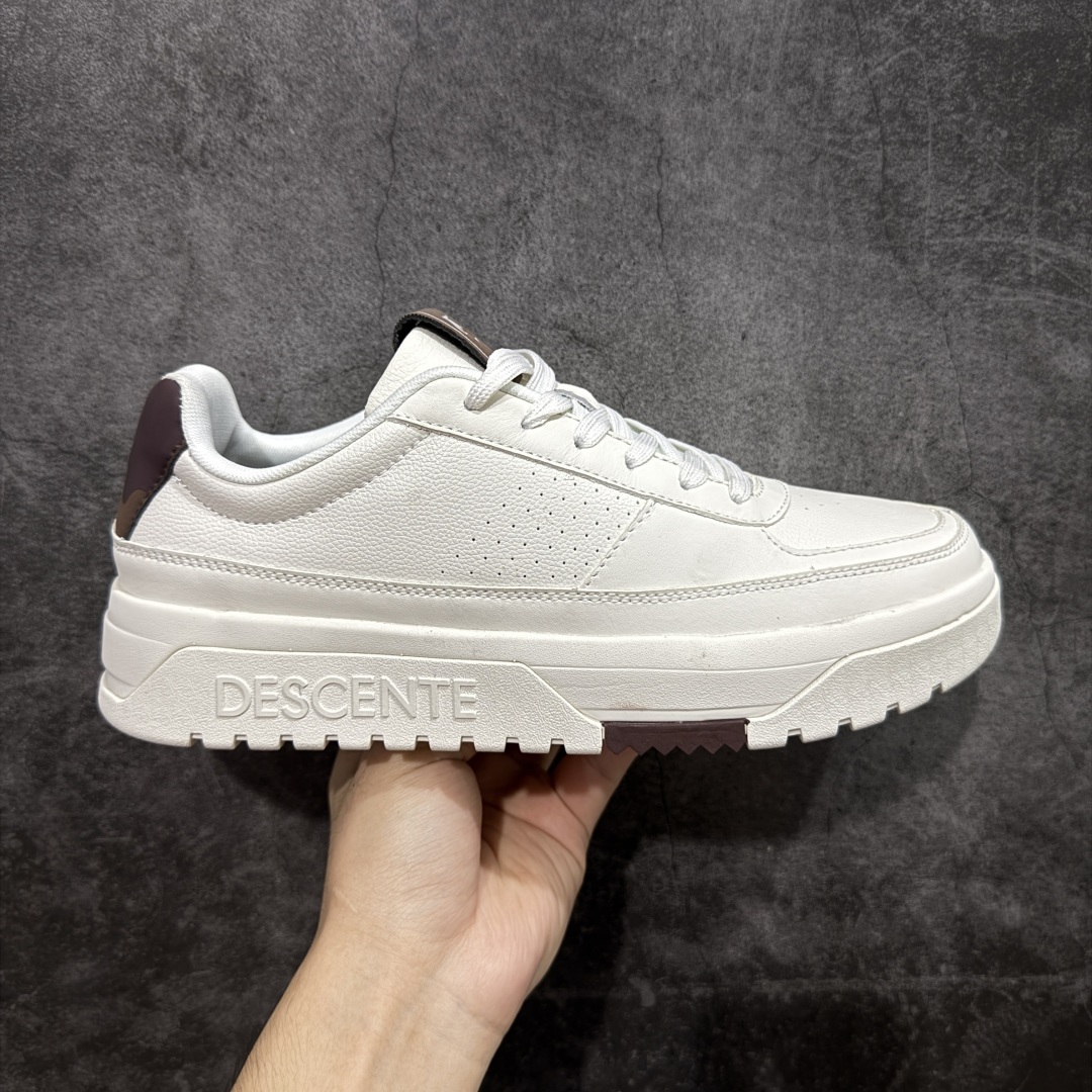 【纯原M版】迪桑特DESCENTE DUALIS DE BOARD 运动舒适 低帮休闲鞋 灵感源于经典鞋形 以简洁线条勾勒百搭造型 选用皮革鞋面赋予质感 缓震中底提升穿着舒适度 兼顾日常运动与休闲场景 让实用与仪式感巧妙融合 尺码：36 36.5 37.5 38 38.5 39 40 40.5 41 42 42.5 43 44 45-选品中心