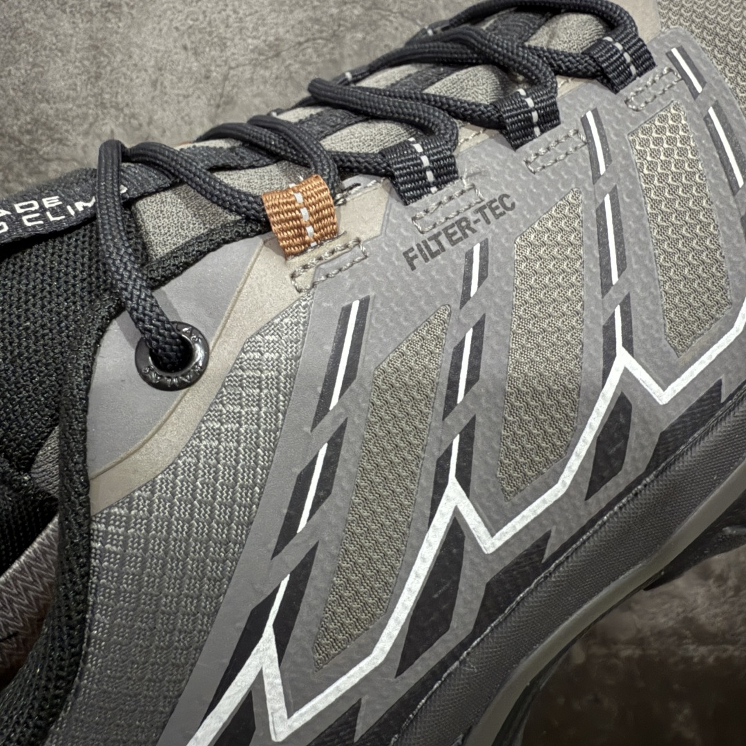 图片[4]-【GX纯原】凯乐石KAILAS 远征5 FLT 舒适简约经典登山 防滑耐磨防水 低帮 徒步鞋 市面唯一正确防泼水防水面料 正确防水内里布 真正做到内外防水 区别市场假防水 鞋面材质：运用耐磨防砂网布，能防止沙石进入鞋内，同时具备良好的透气性，可让脚部保持干爽。 \\t鞋底性能：搭载Vibram防滑耐磨大底，有出色的抓地力，仿鲨齿纹路设计，能应对各种复杂路面；鞋底还能提供良好的稳定性和支撑力，减少脚部疲劳。 \\t防水技术：采用FILTERTEC防水透气技术，防水指数高达8000mm H₂O，能有效防止雨水渗透，同时能保持脚面干爽。 \\t细节设计：鞋头采用橡胶防撞包边，保护脚趾免受伤害；鞋舌一体式设计，防止碎石泥沙进入；采用亚洲人脚型鞋楦设计，配合中腰包裹，提高舒适性。 适用场景：适合多日或单日轻装徒步，也可用于城市通勤，是一双兼顾户外与日常穿着的多功能鞋子。 尺码：40 41.5 42 42.5 43 44 44.5 45（女码第二轮出货）-选品中心