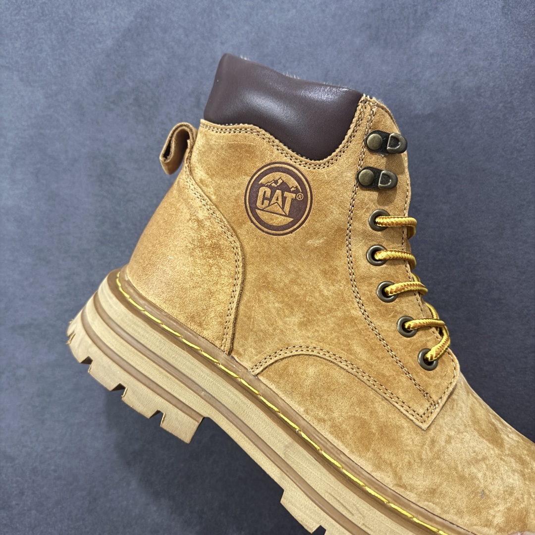 图片[6]-【公司级】2024ss秋冬新款CAT/卡特 硬汉推土机品牌经典百搭户外休闲大黄靴系列 广东大厂品质 常年主打 时尚潮流搭配 面料釆用意大利进口麂牛皮 全鞋真牛皮材料 大底到五金都是代工厂原材料制作 好货不杀猪 首单质量严格把控 全套官网统一包装 今年冬季防寒户外专用 日常随意搭配 型男必备 货号： P726539M 尺码：38 39 40 41 42 43 44 (皮鞋码)-选品中心