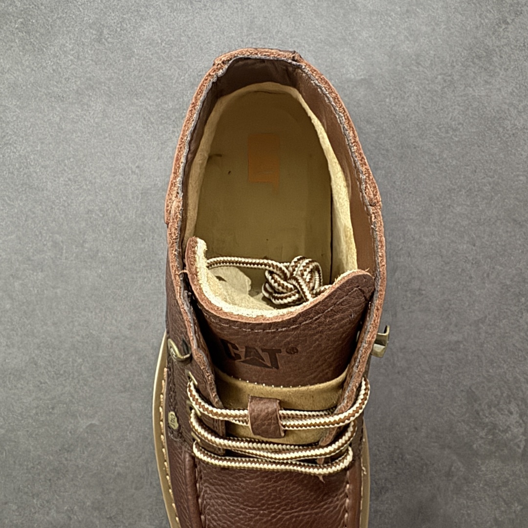 图片[8]-【公司级】2024ss秋冬新款CAT/卡特 硬汉推土机品牌经典百搭户外休闲大黄靴系列 广东大厂品质 常年主打 时尚潮流搭配 面料釆用意大利进口麂牛皮 全鞋真牛皮材料 大底到五金都是代工厂原材料制作 好货不杀猪 首单质量严格把控 全套官网统一包装 今年冬季防寒户外专用 日常随意搭配 型男必备 货号： P723603 尺码：38 39 40 41 42 43 44 (皮鞋码)-选品中心