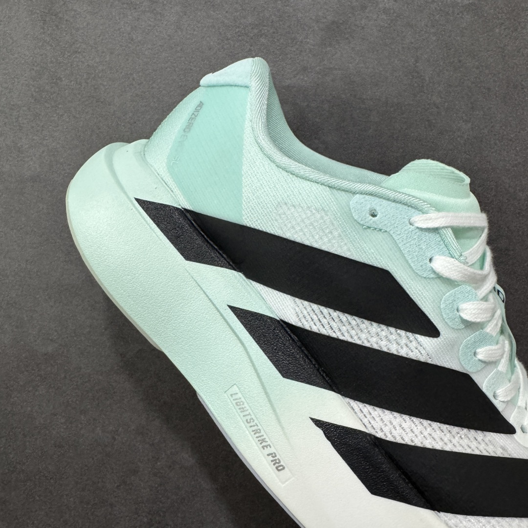 图片[6]-【公司级】Ad Adizero Evo SL 轻盈跑鞋 耐磨减震专业跑步鞋 冲向目标，一路向前，不断挑战和突破自我 无论是平时训练还是马拉松，让这款adidas跑步鞋伴你畅快开跑 兼具舒适性和结构感，搭载Lightstrike科技，为步伐注入活力 货号：JH6208 尺码：36 36.5 37 38 38.5 39 40 40.5 41 42 42.5 43 44 44.5 45 编码：FSB210220-选品中心