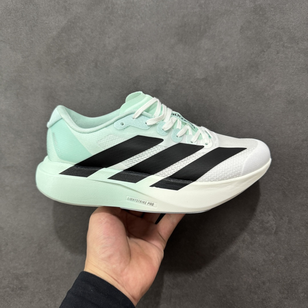 【公司级】Ad Adizero Evo SL 轻盈跑鞋 耐磨减震专业跑步鞋 冲向目标，一路向前，不断挑战和突破自我 无论是平时训练还是马拉松，让这款adidas跑步鞋伴你畅快开跑 兼具舒适性和结构感，搭载Lightstrike科技，为步伐注入活力 货号：JH6208 尺码：36 36.5 37 38 38.5 39 40 40.5 41 42 42.5 43 44 44.5 45 编码：FSB210220-选品中心