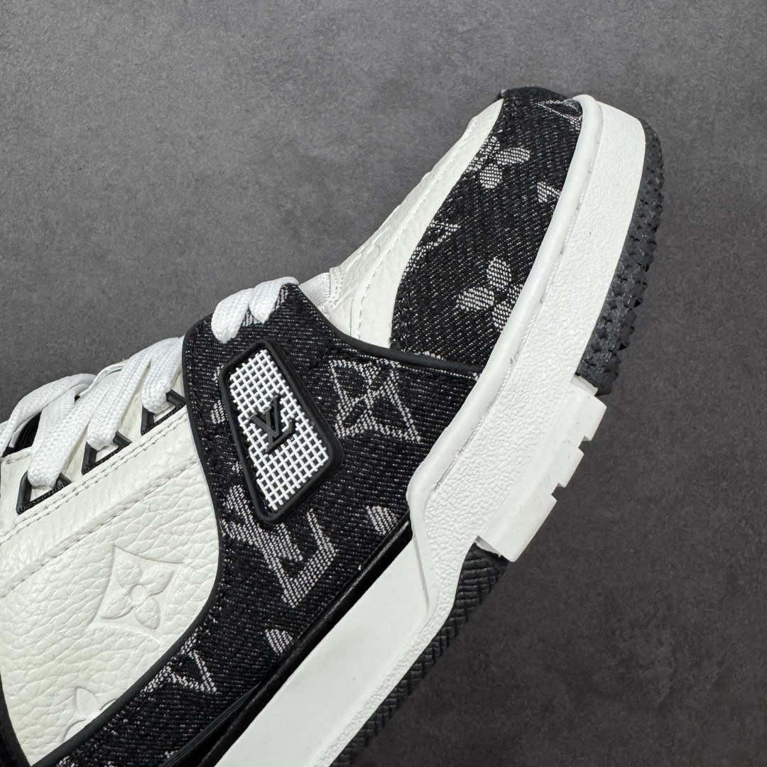 图片[5]-【GQ福利】LV Trainer 系列 经典低帮系带休闲运动百搭板鞋 原包装 原产高性价比 采用皮革鞋面材质 内里小羊皮打造及去味海玻璃脚垫，空胶工艺，外置耐磨橡胶大底 外贸客订回流 白菜价跑量 尺码：36-46-选品中心