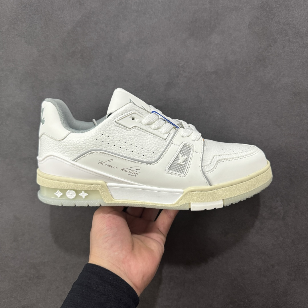 图片[10]-【GQ福利】LV Trainer 系列 经典低帮系带休闲运动百搭板鞋 原包装 原产高性价比 采用皮革鞋面材质 内里小羊皮打造及去味海玻璃脚垫，空胶工艺，外置耐磨橡胶大底 外贸客订回流 白菜价跑量 尺码：36-46-选品中心