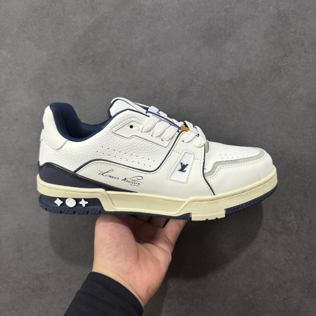 图片[11]-【GQ福利】LV Trainer 系列 经典低帮系带休闲运动百搭板鞋 原包装 原产高性价比 采用皮革鞋面材质 内里小羊皮打造及去味海玻璃脚垫，空胶工艺，外置耐磨橡胶大底 外贸客订回流 白菜价跑量 尺码：36-46-选品中心