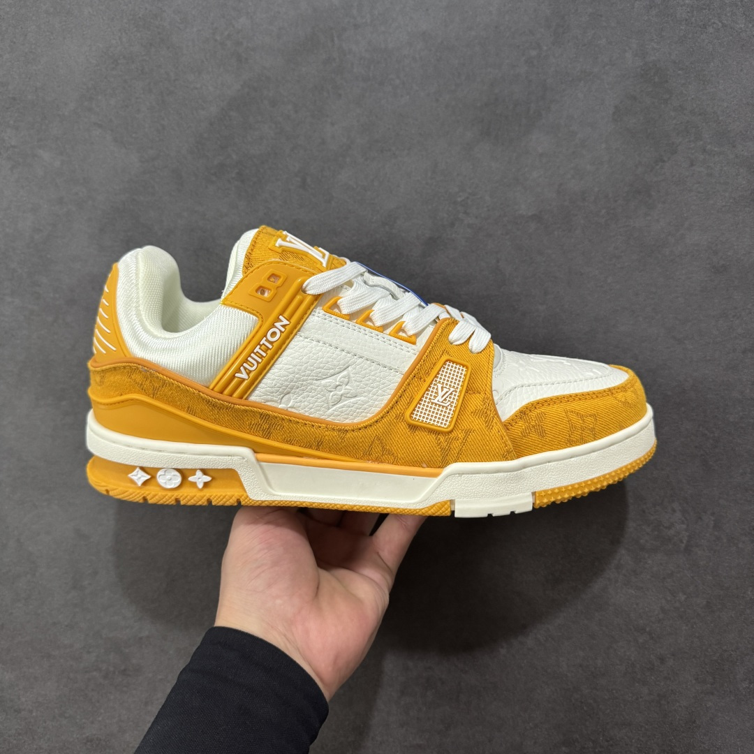 图片[13]-【GQ福利】LV Trainer 系列 经典低帮系带休闲运动百搭板鞋 原包装 原产高性价比 采用皮革鞋面材质 内里小羊皮打造及去味海玻璃脚垫，空胶工艺，外置耐磨橡胶大底 外贸客订回流 白菜价跑量 尺码：36-46-选品中心