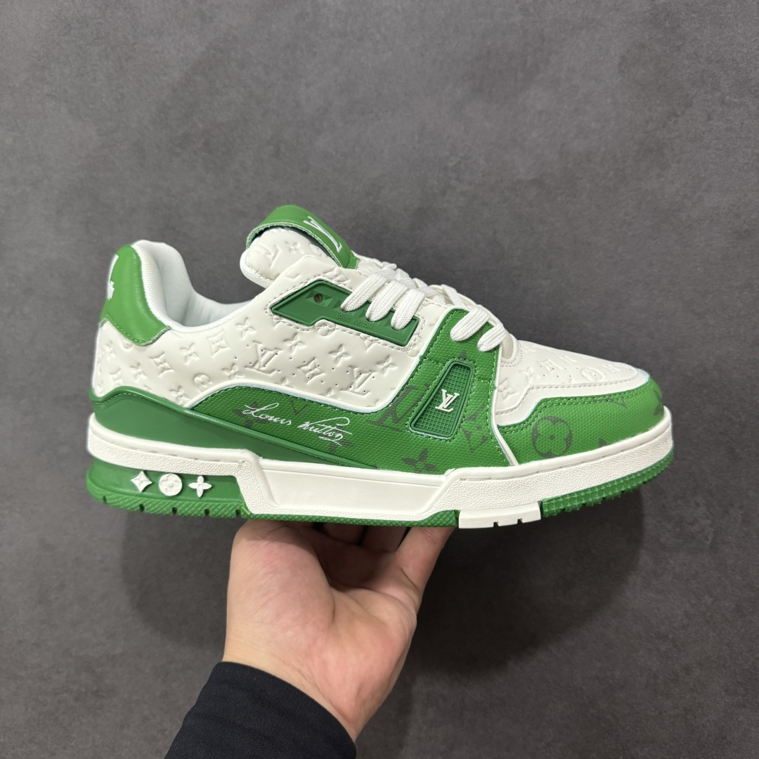 图片[8]-【GQ福利】LV Trainer 系列 经典低帮系带休闲运动百搭板鞋 原包装 原产高性价比 采用皮革鞋面材质 内里小羊皮打造及去味海玻璃脚垫，空胶工艺，外置耐磨橡胶大底 外贸客订回流 白菜价跑量 尺码：36-46-选品中心