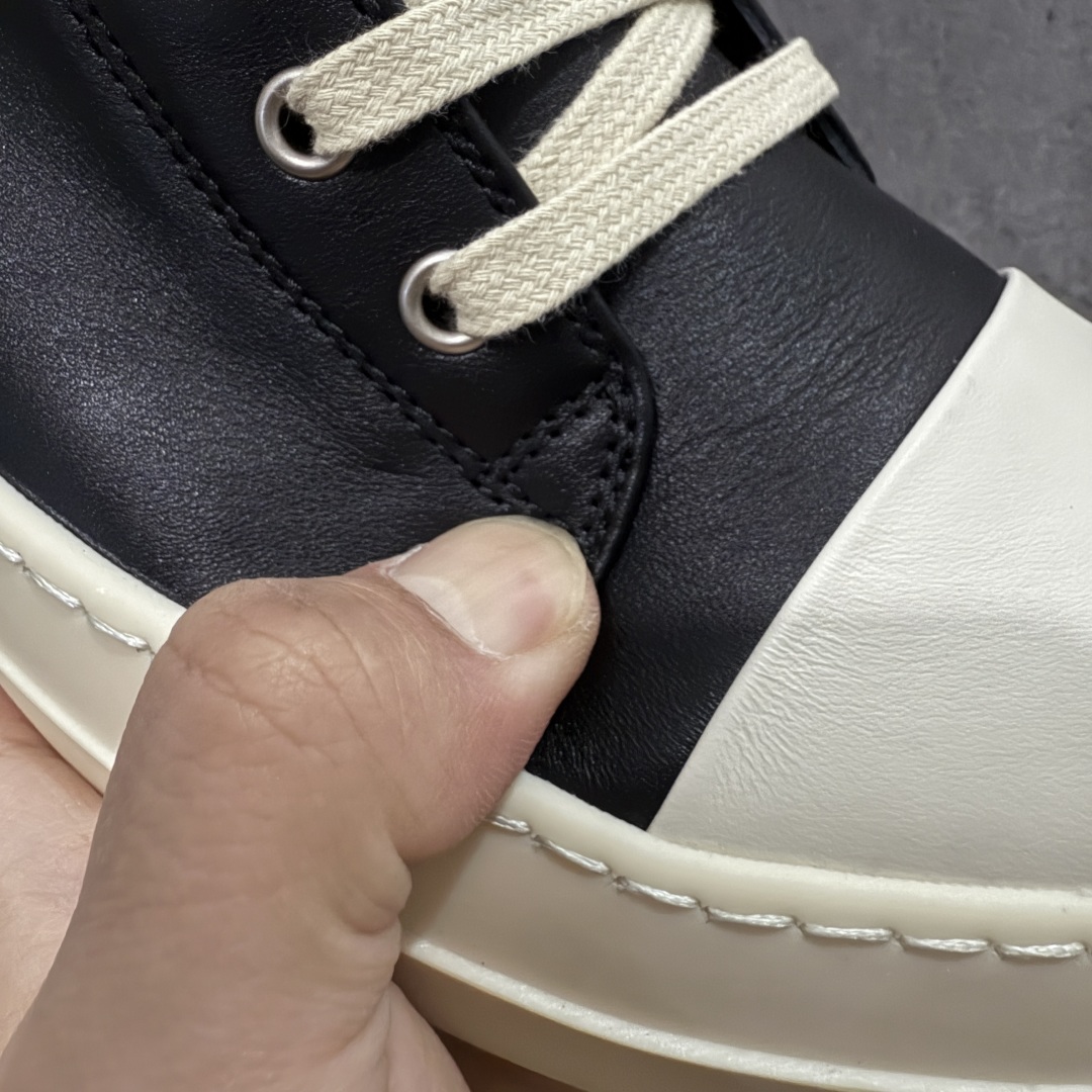 图片[4]-【XC2.0升级版】Rick Owens Vintage Low-Top Sneakers RO中帮西瓜头系列暗黑高街经典增高休闲运动板鞋 原厂皮批次上线 无需任何文案吹嘘！货硬就是王道！ 独家购入2025最新原鞋开发！重新调整最新批次细节！ 升级采用原厂粒面小牛皮打造！同步官方配备同规格材料布袋！标配原盒 加固硬盒外套 高标准出货！ PS：退换布袋丢失扣20 请知悉！ 尺码：38-45-选品中心