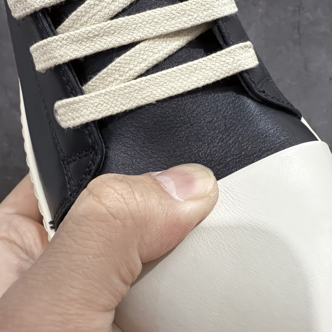 图片[5]-【XC2.0升级版】Rick Owens Vintage Low-Top Sneakers RO中帮西瓜头系列暗黑高街经典增高休闲运动板鞋 原厂皮批次上线 无需任何文案吹嘘！货硬就是王道！ 独家购入2025最新原鞋开发！重新调整最新批次细节！ 升级采用原厂粒面小牛皮打造！同步官方配备同规格材料布袋！标配原盒 加固硬盒外套 高标准出货！ PS：退换布袋丢失扣20 请知悉！ 尺码：38-45-选品中心