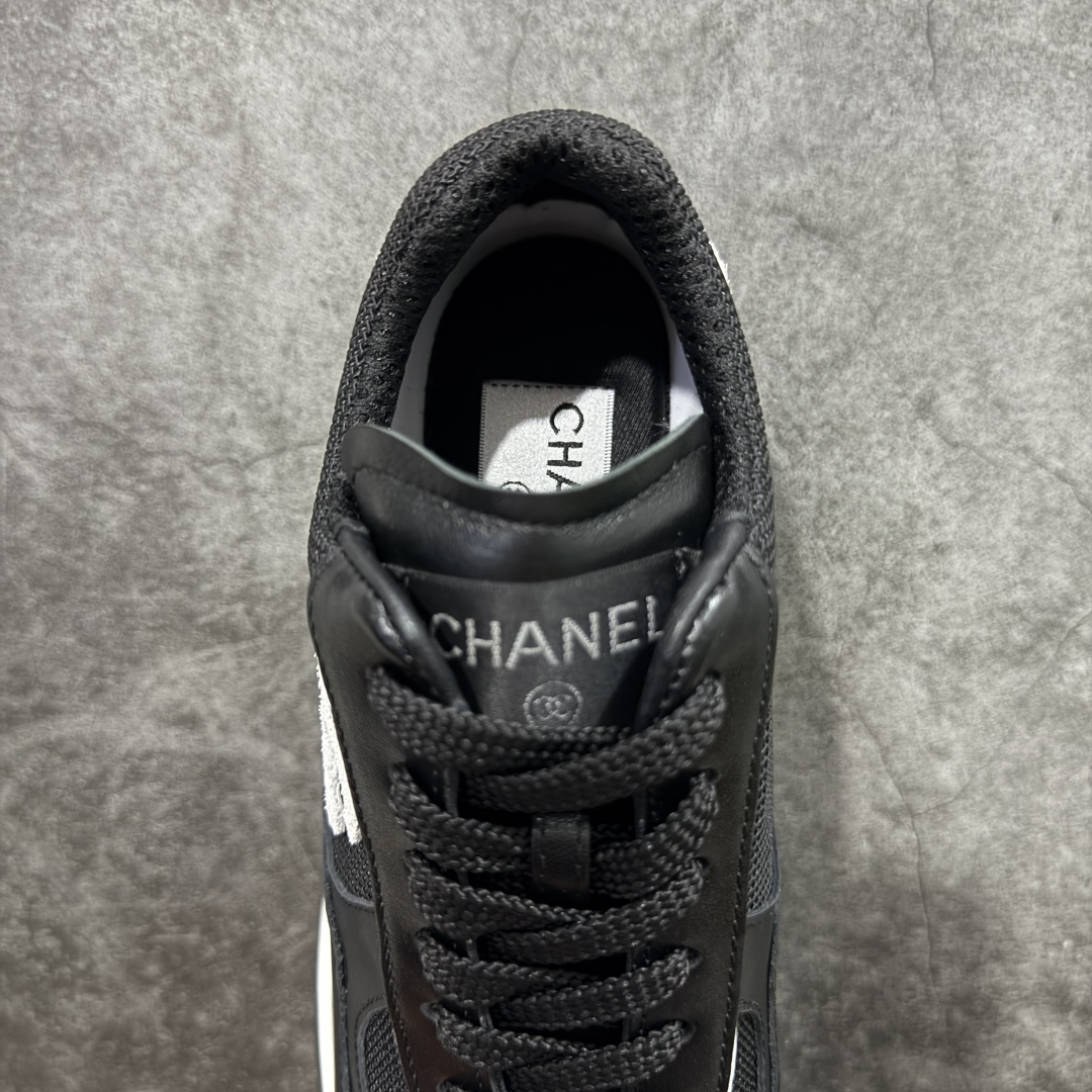 图片[8]-【莞顶礼盒版】CHANEL香奈儿25K 高跟运动鞋 全套官方统一礼盒顶级包装‼️ 拼色熊猫鞋必备爆款超级耐看，粗跟稳步增高 跟高4公分 秒变大长腿🦵 #运动休闲鞋 #老爹鞋 #厚底休闲鞋 #小香 #情侣老爹鞋 #休闲鞋穿搭 #香奈儿鞋 #chanel鞋 #运动鞋 #熊猫鞋 采用鞋面进口拼色小牛皮 内里进口透气网 大底采用TPU耐磨 颜色：黑色 白色 尺码：35 36 37 38 39 40-选品中心