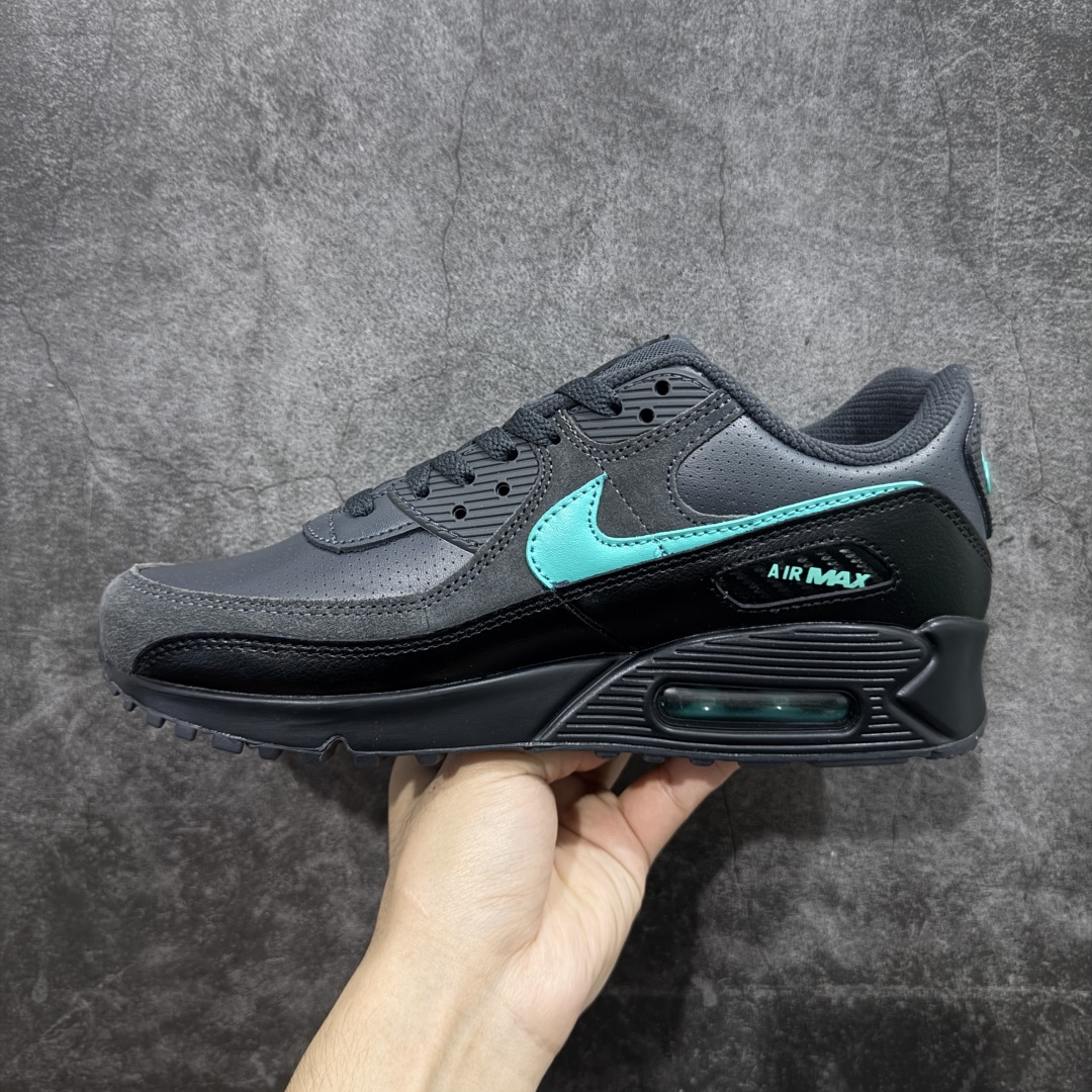 图片[2]-【顶级芯片版】Nike Air Max 90 舒适 复古 合成革减震防滑透气 低帮 休闲跑步鞋 黑绿 IF0670-002 鞋舌标可扫码 海外欧州过验版 原纸版原楦头 顶级90款问市 开发数月 原版开发 多道QC质检 鞋型完美复刻 原厂级别工艺 正确色卡 正确气垫蓝光 正确大底 独家私模 采用进口头层牛皮拼接 定位高端市场 行业标杆工艺 尺码：40 40.5 41 42 42.5 43 44 44.5 45 46-选品中心