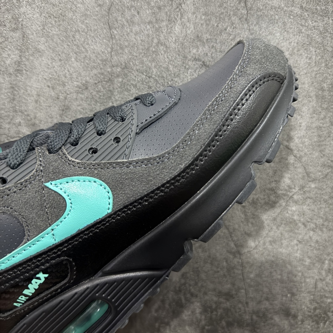 图片[6]-【顶级芯片版】Nike Air Max 90 舒适 复古 合成革减震防滑透气 低帮 休闲跑步鞋 黑绿 IF0670-002 鞋舌标可扫码 海外欧州过验版 原纸版原楦头 顶级90款问市 开发数月 原版开发 多道QC质检 鞋型完美复刻 原厂级别工艺 正确色卡 正确气垫蓝光 正确大底 独家私模 采用进口头层牛皮拼接 定位高端市场 行业标杆工艺 尺码：40 40.5 41 42 42.5 43 44 44.5 45 46-选品中心