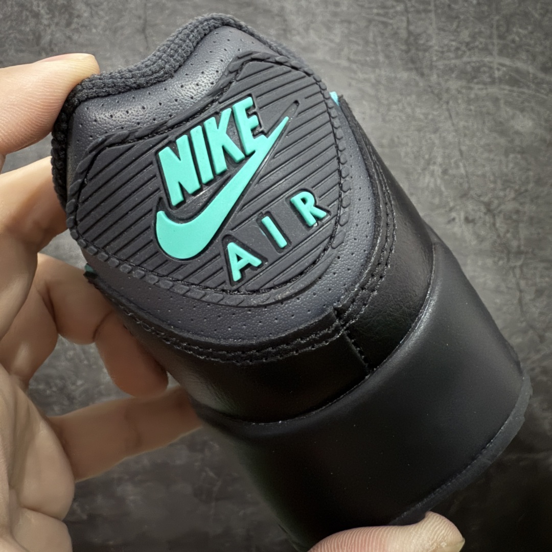 图片[2]-【顶级芯片版】Nike Air Max 90 舒适 复古 合成革减震防滑透气 低帮 休闲跑步鞋 黑绿 IF0670-002 鞋舌标可扫码 海外欧州过验版 原纸版原楦头 顶级90款问市 开发数月 原版开发 多道QC质检 鞋型完美复刻 原厂级别工艺 正确色卡 正确气垫蓝光 正确大底 独家私模 采用进口头层牛皮拼接 定位高端市场 行业标杆工艺 尺码：40 40.5 41 42 42.5 43 44 44.5 45 46-选品中心