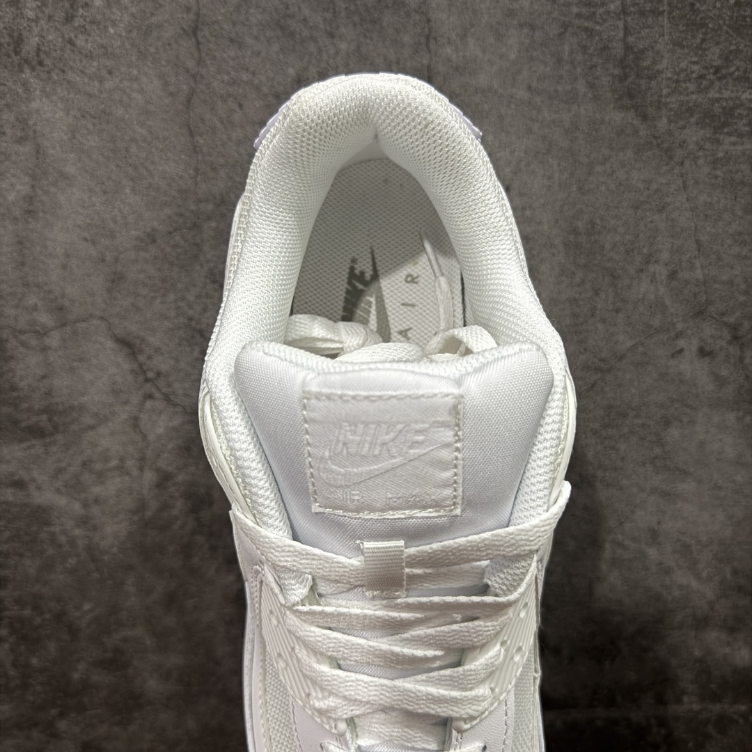 图片[8]-【顶级芯片版】Nike Air Max 90 舒适 复古 合成革减震防滑透气 低帮 休闲跑步鞋 全白纯白 CN8490-100 鞋舌标可扫码 海外欧州过验版 原纸版原楦头 顶级90款问市 开发数月 原版开发 多道QC质检 鞋型完美复刻 原厂级别工艺 正确色卡 正确气垫蓝光 正确大底 独家私模 采用进口头层牛皮拼接 定位高端市场 行业标杆工艺 尺码：40 40.5 41 42 42.5 43 44 44.5 45 46-选品中心