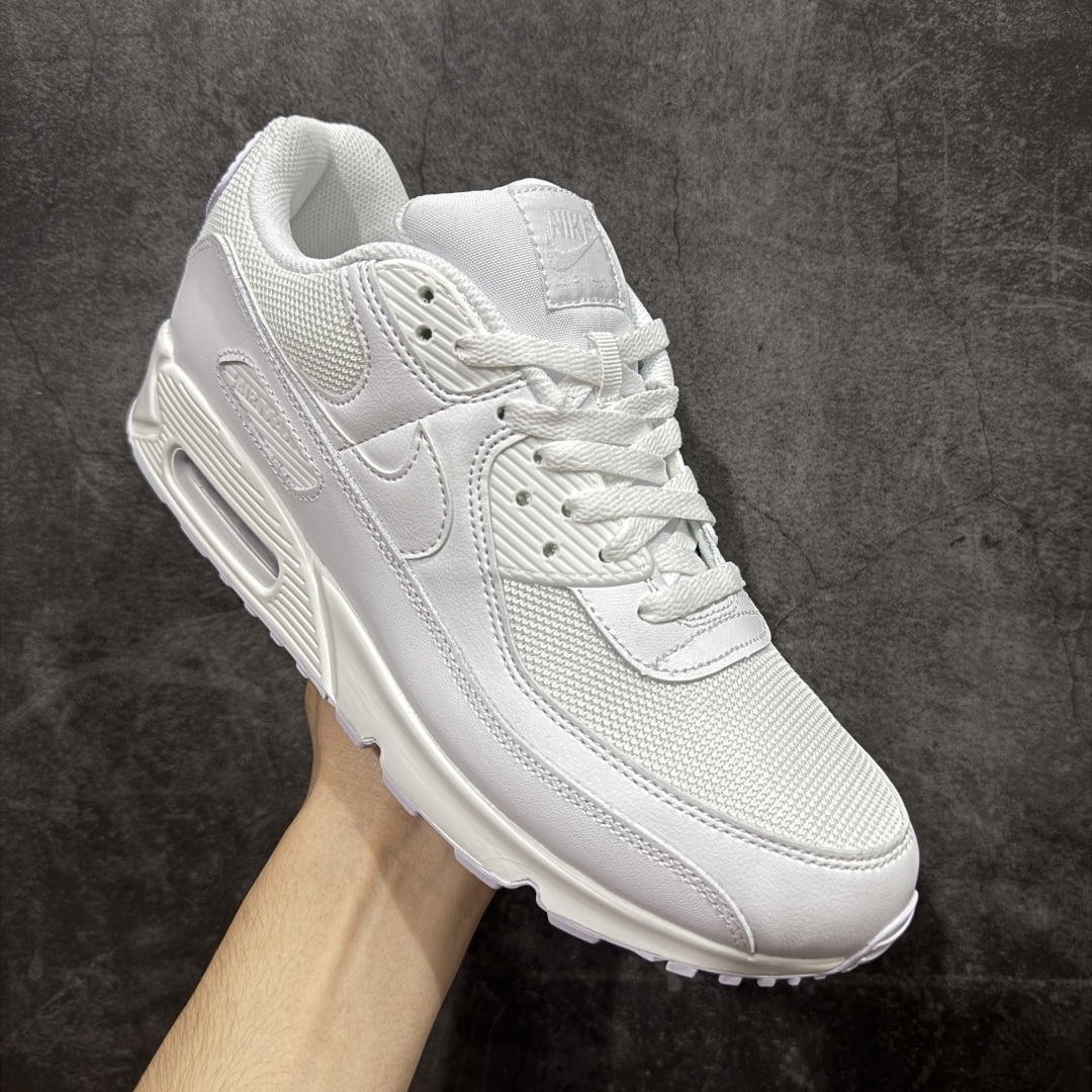 图片[3]-【顶级芯片版】Nike Air Max 90 舒适 复古 合成革减震防滑透气 低帮 休闲跑步鞋 全白纯白 CN8490-100 鞋舌标可扫码 海外欧州过验版 原纸版原楦头 顶级90款问市 开发数月 原版开发 多道QC质检 鞋型完美复刻 原厂级别工艺 正确色卡 正确气垫蓝光 正确大底 独家私模 采用进口头层牛皮拼接 定位高端市场 行业标杆工艺 尺码：40 40.5 41 42 42.5 43 44 44.5 45 46-选品中心