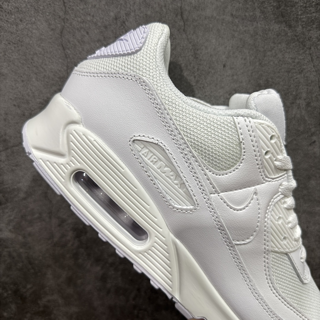 图片[7]-【顶级芯片版】Nike Air Max 90 舒适 复古 合成革减震防滑透气 低帮 休闲跑步鞋 全白纯白 CN8490-100 鞋舌标可扫码 海外欧州过验版 原纸版原楦头 顶级90款问市 开发数月 原版开发 多道QC质检 鞋型完美复刻 原厂级别工艺 正确色卡 正确气垫蓝光 正确大底 独家私模 采用进口头层牛皮拼接 定位高端市场 行业标杆工艺 尺码：40 40.5 41 42 42.5 43 44 44.5 45 46-选品中心