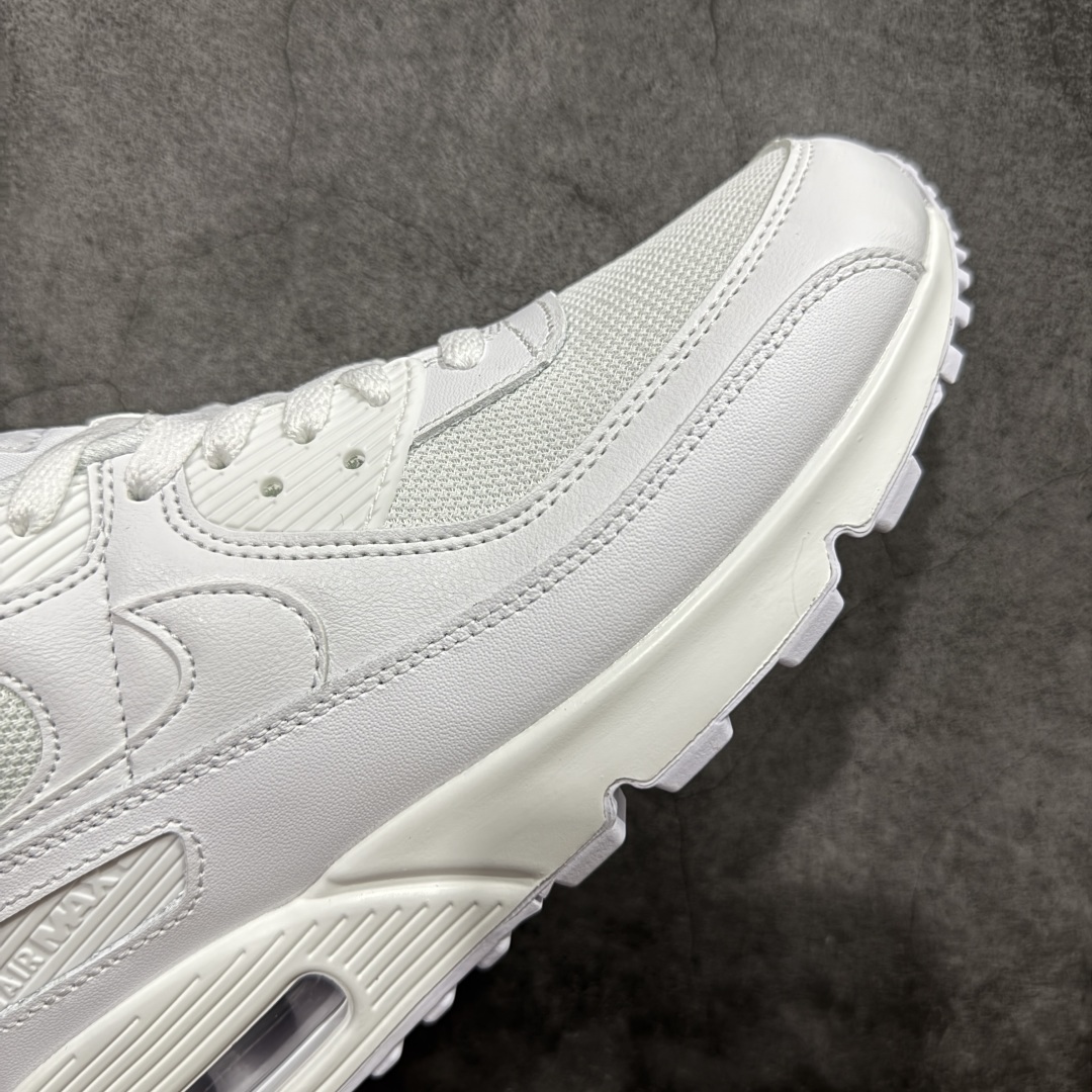 图片[6]-【顶级芯片版】Nike Air Max 90 舒适 复古 合成革减震防滑透气 低帮 休闲跑步鞋 全白纯白 CN8490-100 鞋舌标可扫码 海外欧州过验版 原纸版原楦头 顶级90款问市 开发数月 原版开发 多道QC质检 鞋型完美复刻 原厂级别工艺 正确色卡 正确气垫蓝光 正确大底 独家私模 采用进口头层牛皮拼接 定位高端市场 行业标杆工艺 尺码：40 40.5 41 42 42.5 43 44 44.5 45 46-选品中心