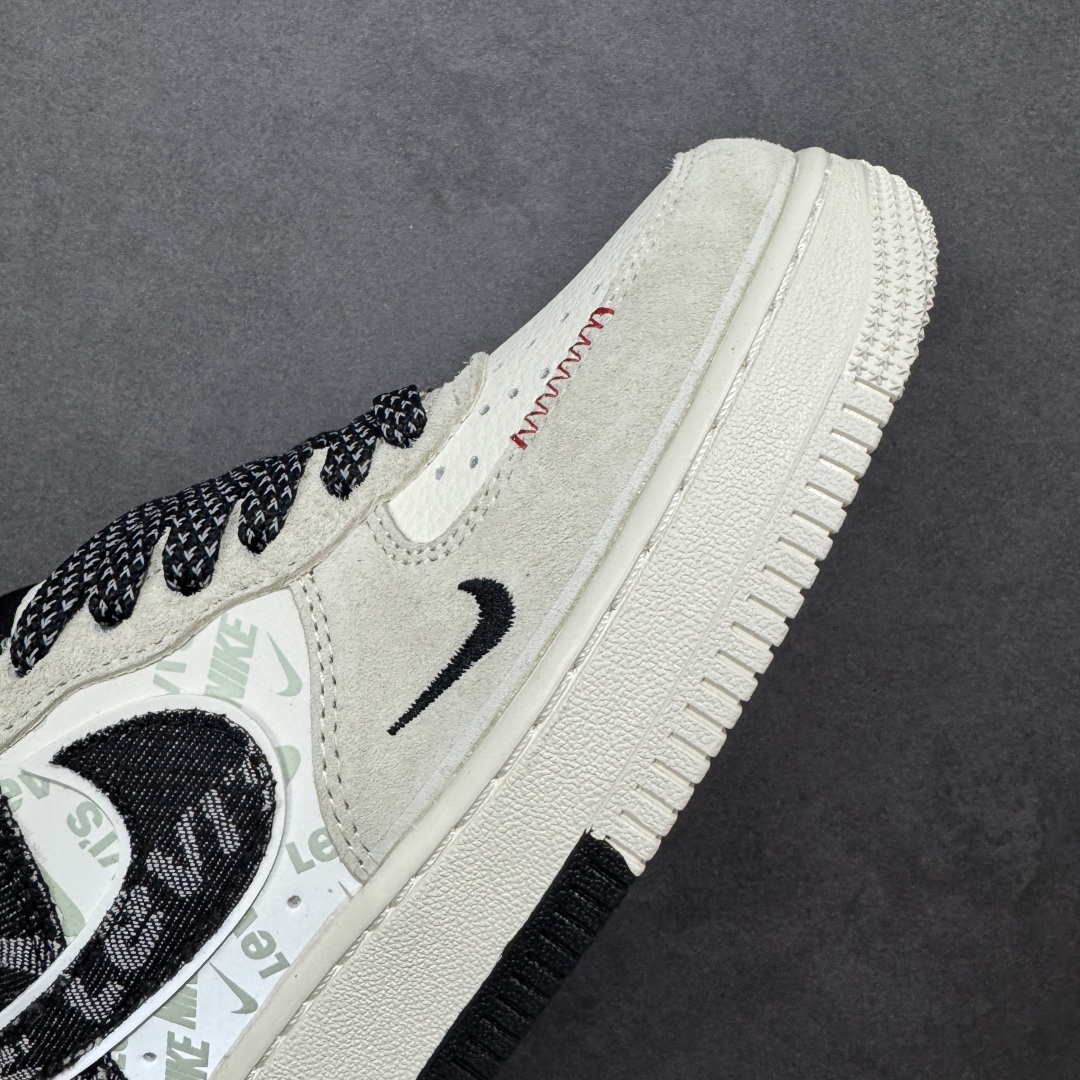 图片[5]-【定制版】Nike Air Force 1 \’07 Low “李维斯联名——米灰黑织标”空军一号 高端定制 低帮 运动鞋 休闲鞋 折边针车 工艺难度大 原楦头原纸板 原装鞋盒 定制五金配件 内置全掌气垫 原厂鞋底 货号：MZ9588-800 尺码：36 36.5 37.5 38 38.5 39 40 40.5 41 42 42.5 43 44 44.5 45-选品中心