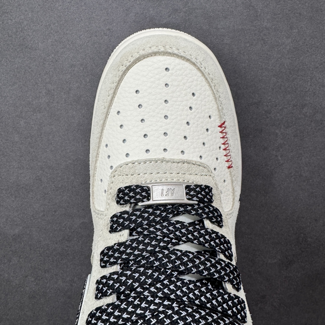图片[8]-【定制版】Nike Air Force 1 \’07 Low “李维斯联名——米灰黑织标”空军一号 高端定制 低帮 运动鞋 休闲鞋 折边针车 工艺难度大 原楦头原纸板 原装鞋盒 定制五金配件 内置全掌气垫 原厂鞋底 货号：MZ9588-800 尺码：36 36.5 37.5 38 38.5 39 40 40.5 41 42 42.5 43 44 44.5 45-选品中心