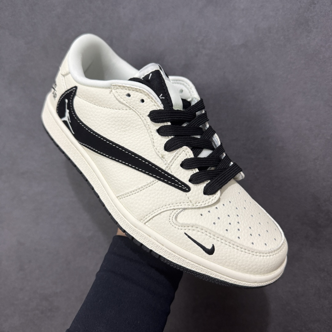 图片[3]-【定制版】Nike Jordan Air Jordan 1 “NIKE联名——飞人米黑勾” 高端定制 乔丹低帮休闲板鞋 大厂纯原品质出货 纯正版型 定制鞋盒 皮料切割干净无任何毛边 细节完美 超高清洁度 货号：DD7866-105 尺码：36 36.5 37.5 38 38.5 39 40 40.5 41 42 42.5 43 44 44.5 45-选品中心