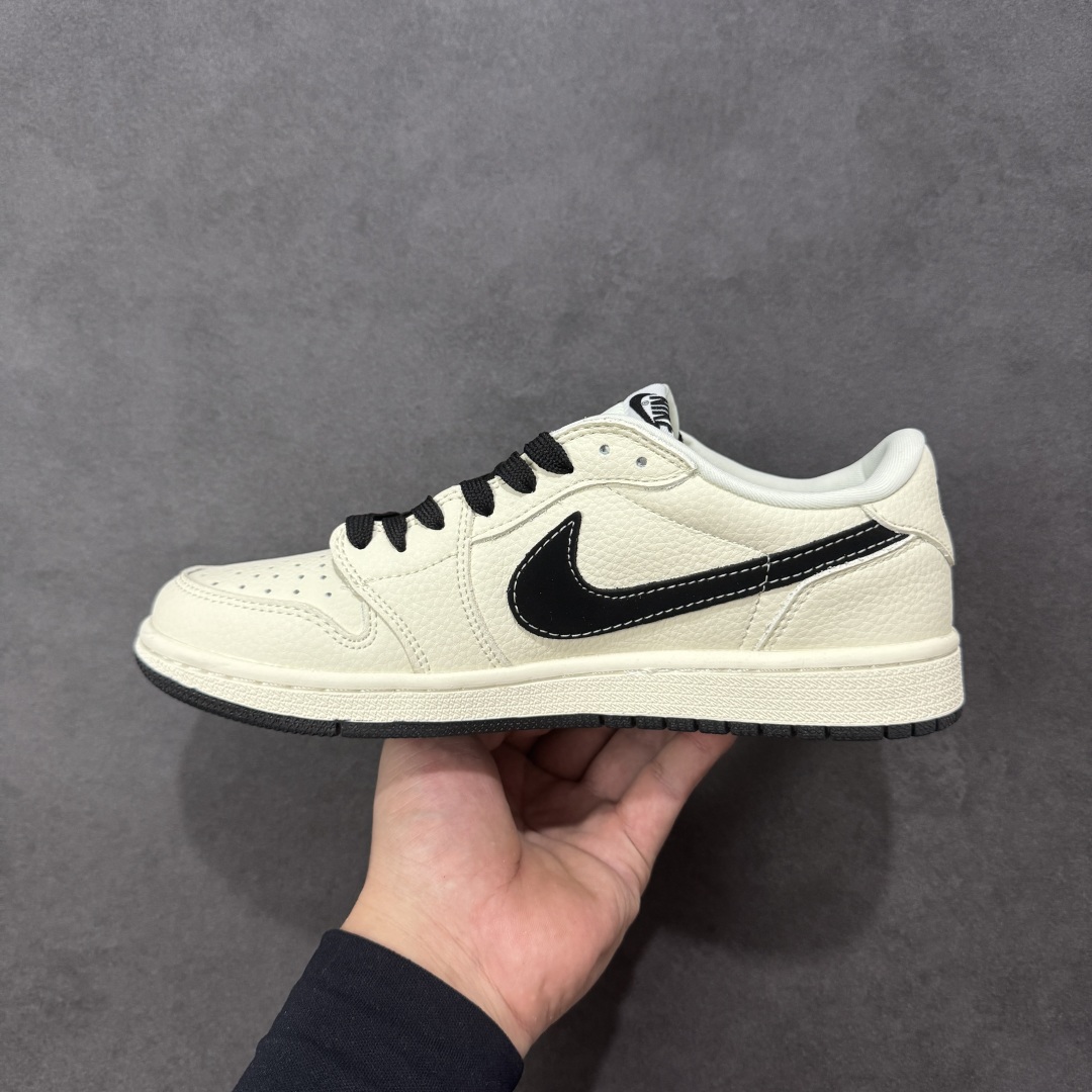 图片[2]-【定制版】Nike Jordan Air Jordan 1 “NIKE联名——飞人米黑勾” 高端定制 乔丹低帮休闲板鞋 大厂纯原品质出货 纯正版型 定制鞋盒 皮料切割干净无任何毛边 细节完美 超高清洁度 货号：DD7866-105 尺码：36 36.5 37.5 38 38.5 39 40 40.5 41 42 42.5 43 44 44.5 45-选品中心