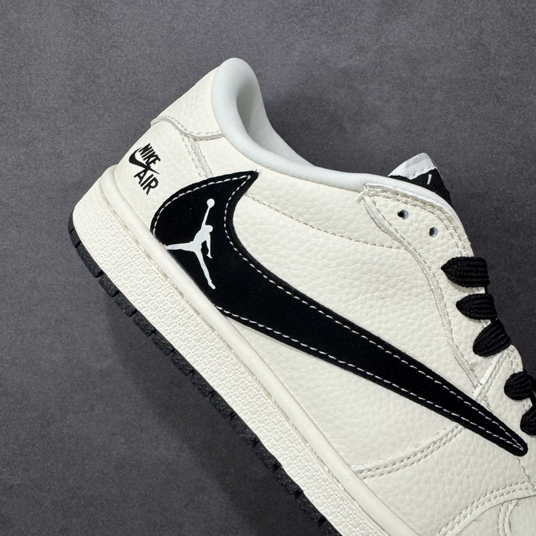 图片[6]-【定制版】Nike Jordan Air Jordan 1 “NIKE联名——飞人米黑勾” 高端定制 乔丹低帮休闲板鞋 大厂纯原品质出货 纯正版型 定制鞋盒 皮料切割干净无任何毛边 细节完美 超高清洁度 货号：DD7866-105 尺码：36 36.5 37.5 38 38.5 39 40 40.5 41 42 42.5 43 44 44.5 45-选品中心