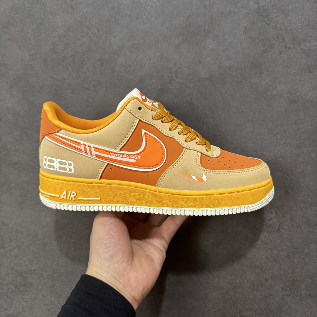 【定制版】NIke Air Force 1 \'07 Low “巴黎世家联名——活力橙”空军一号 低帮 运动鞋 休闲鞋 折边针车 工艺难度大 原楦头原纸板 原装鞋盒 定制五金配件 内置全掌气垫 原厂鞋底 货号：SY1388-002 尺码：36 36.5 37.5 38 38.5 39 40 40.5 41 42 42.5 43 44 44.5 45 编码：HXSA310320-选品中心